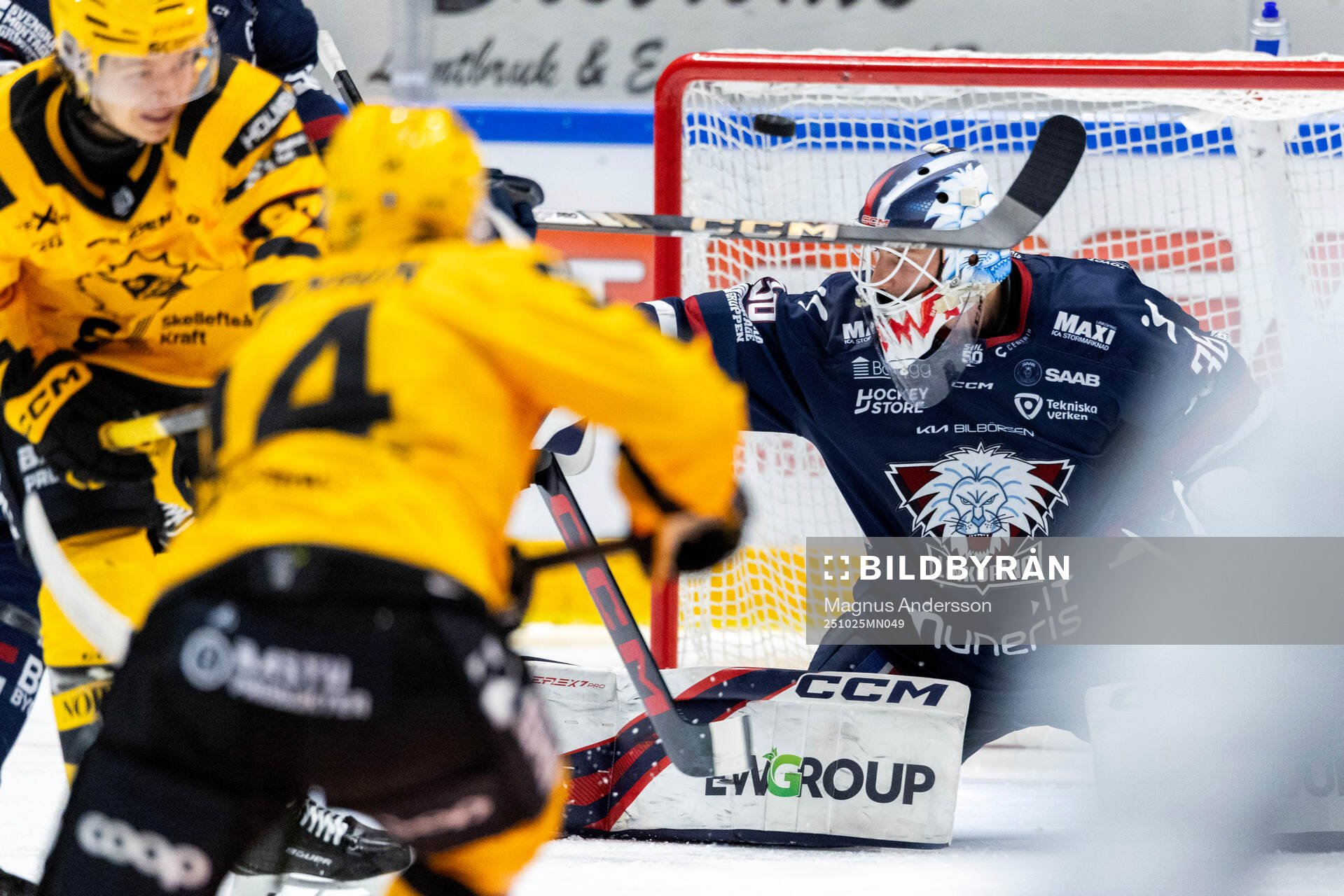 Skellefteås Andreas Johnson gör 0-1 bakom Linköpings