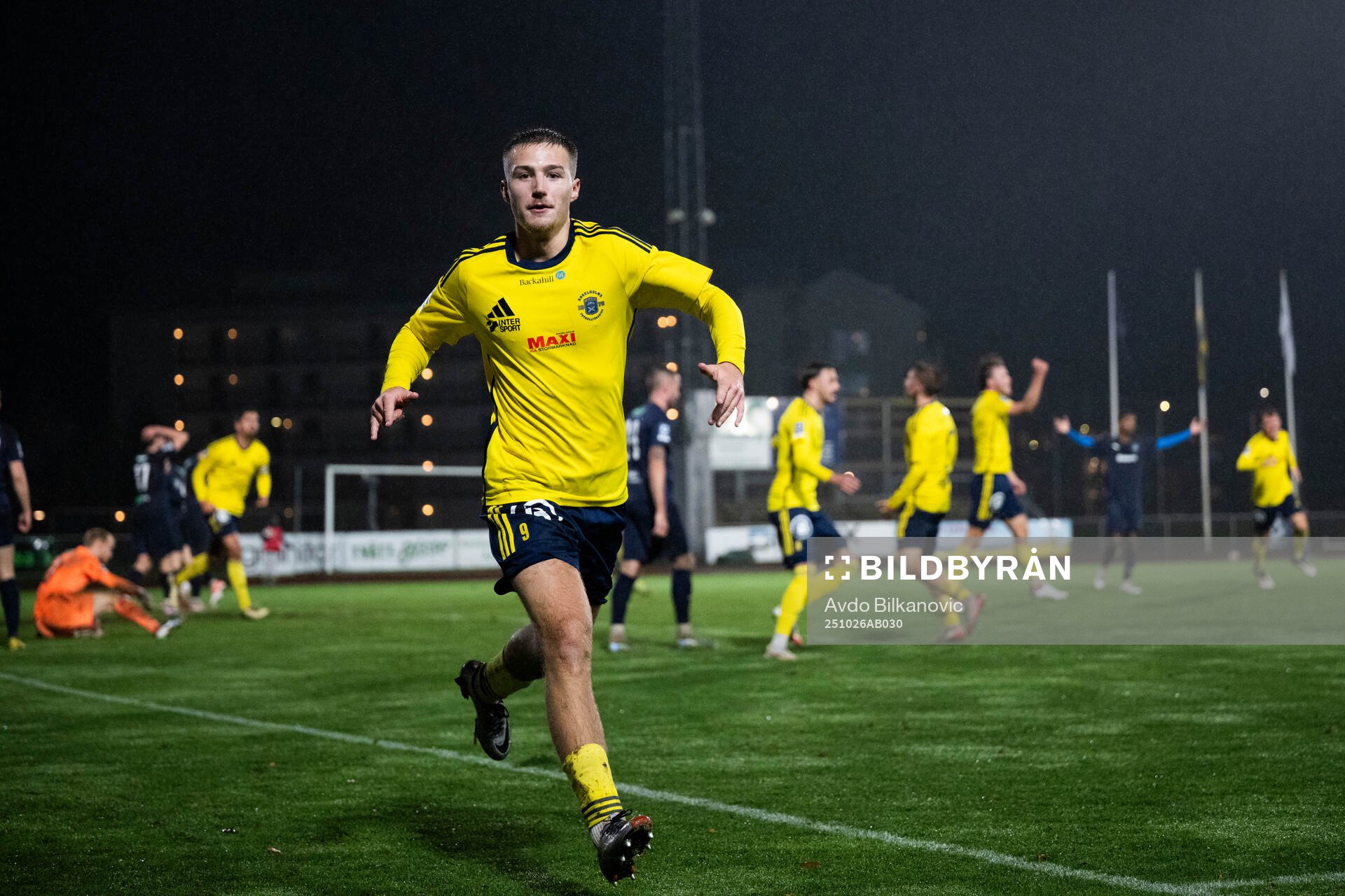 Ängelholms André Gustafson jublar