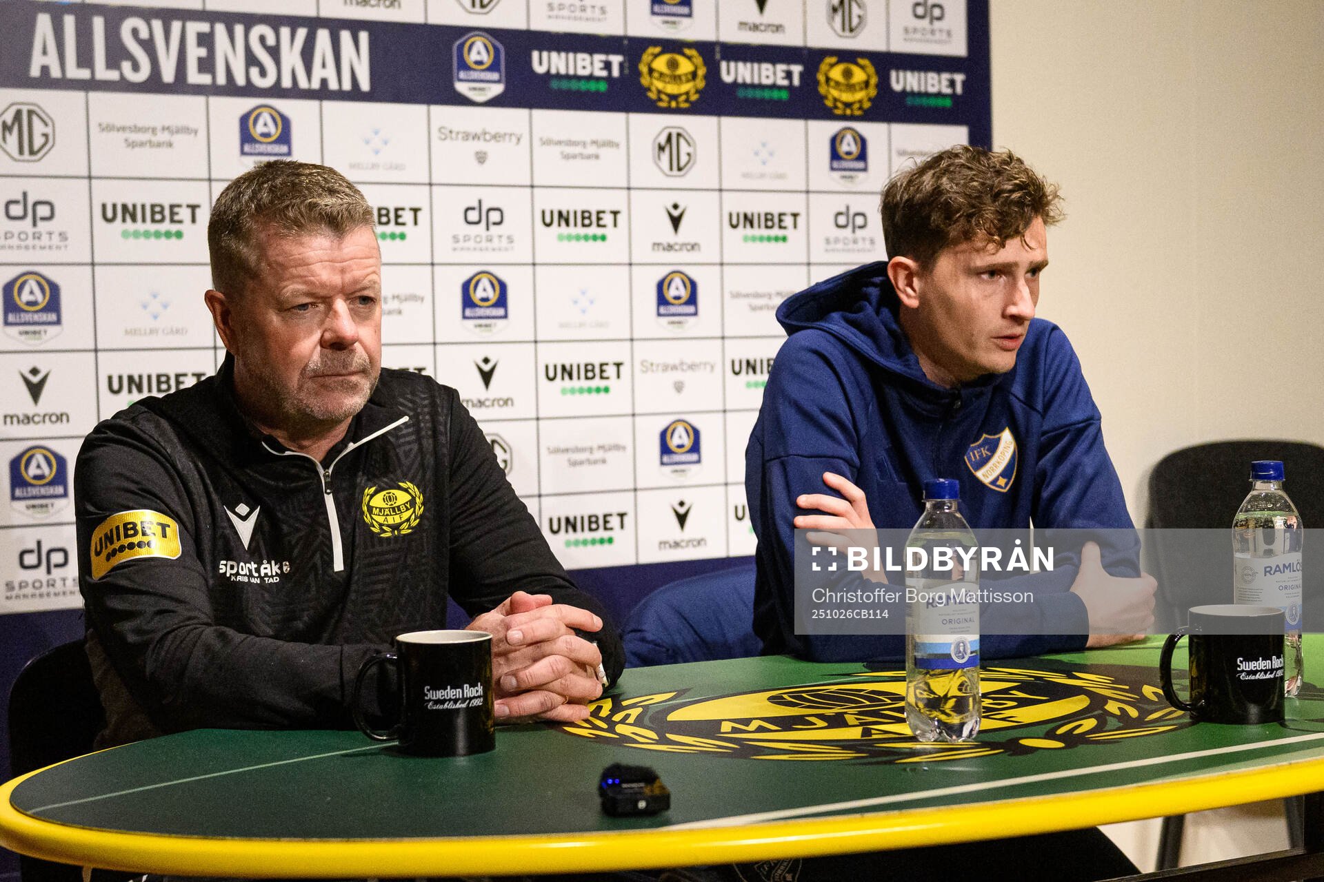 Mjällbys tränare Anders Torstensson och IFK Norrköpings