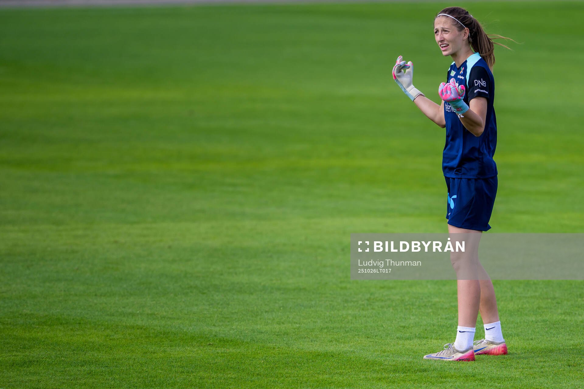 Goalkeeper Cecilie Fiskerstrand of the women's national