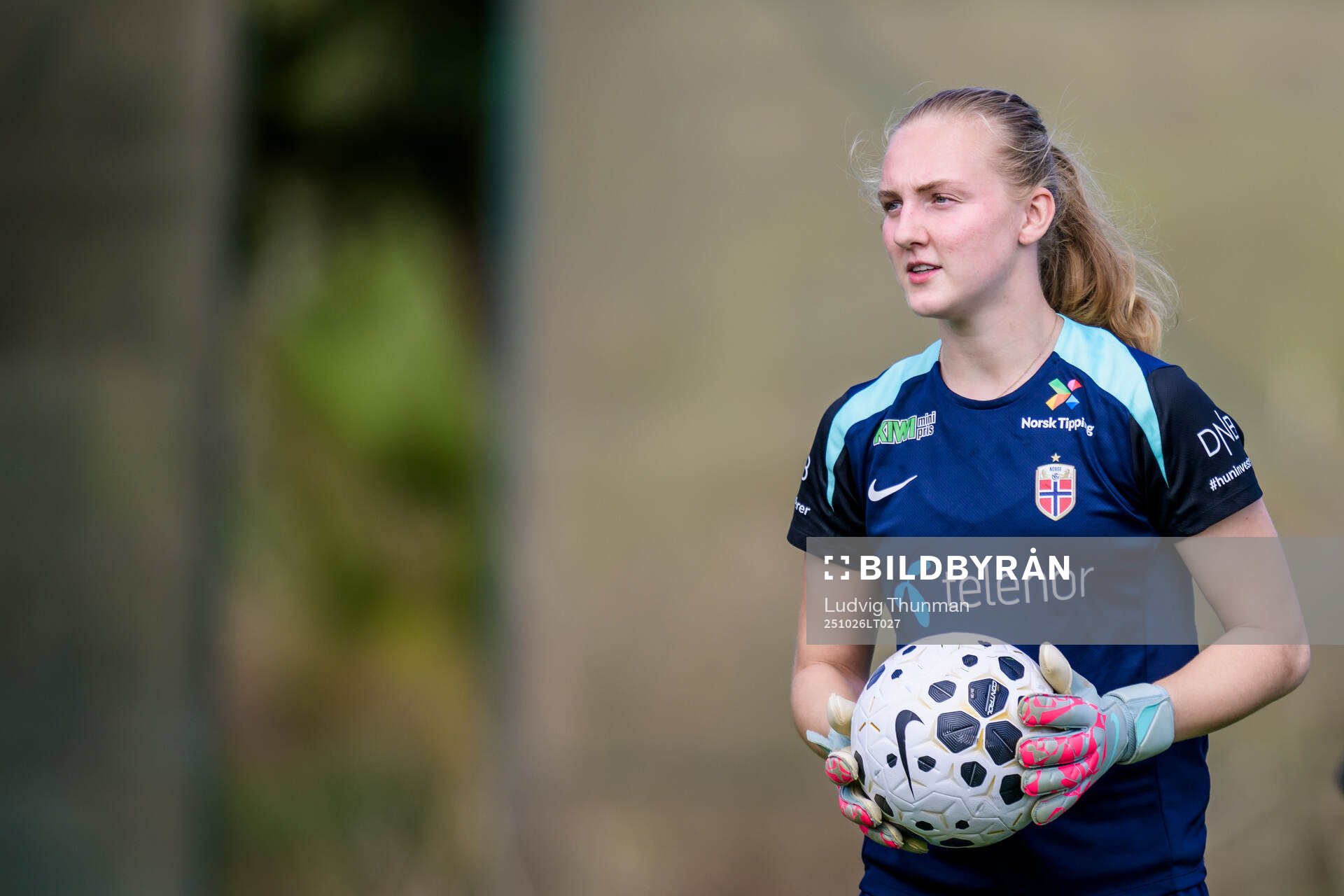 Goalkeeper Sunniva Skoglund of the women's national