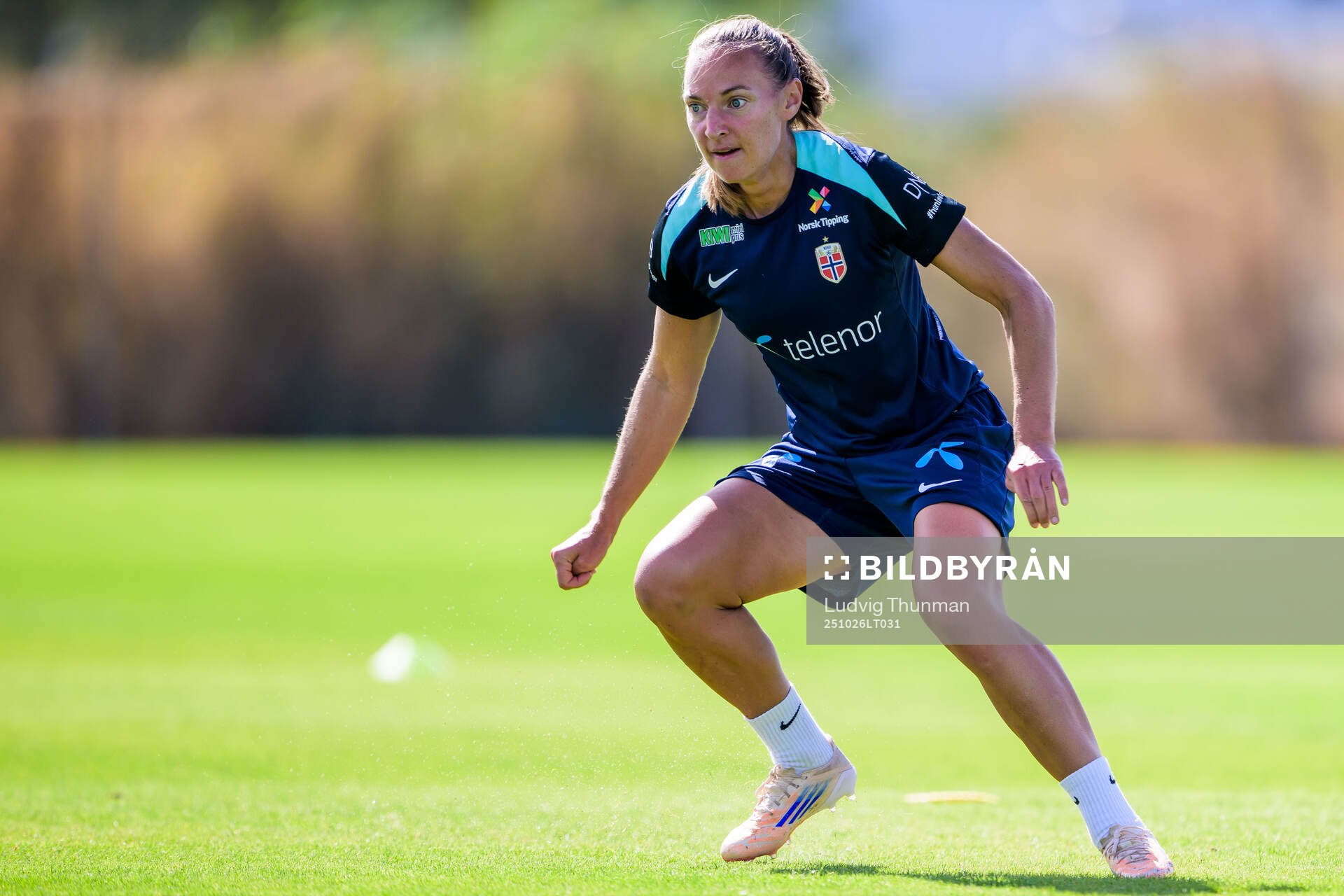Marit Bratberg Lund of the women's national football team