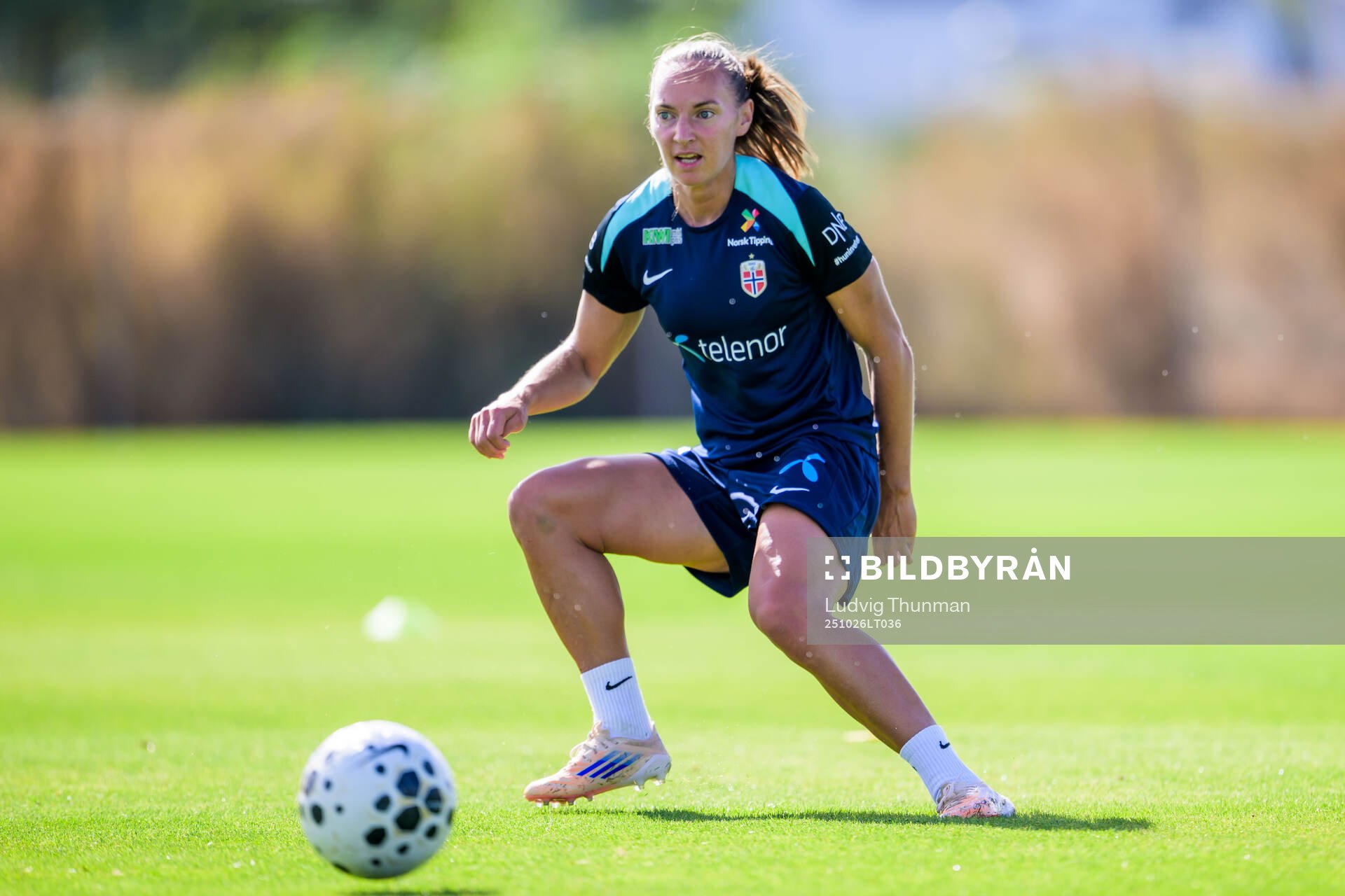 Marit Bratberg Lund of the women's national football team