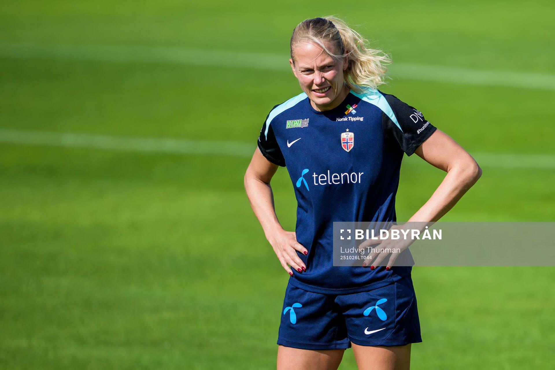 Guro Bergsvand of the women's national football team of