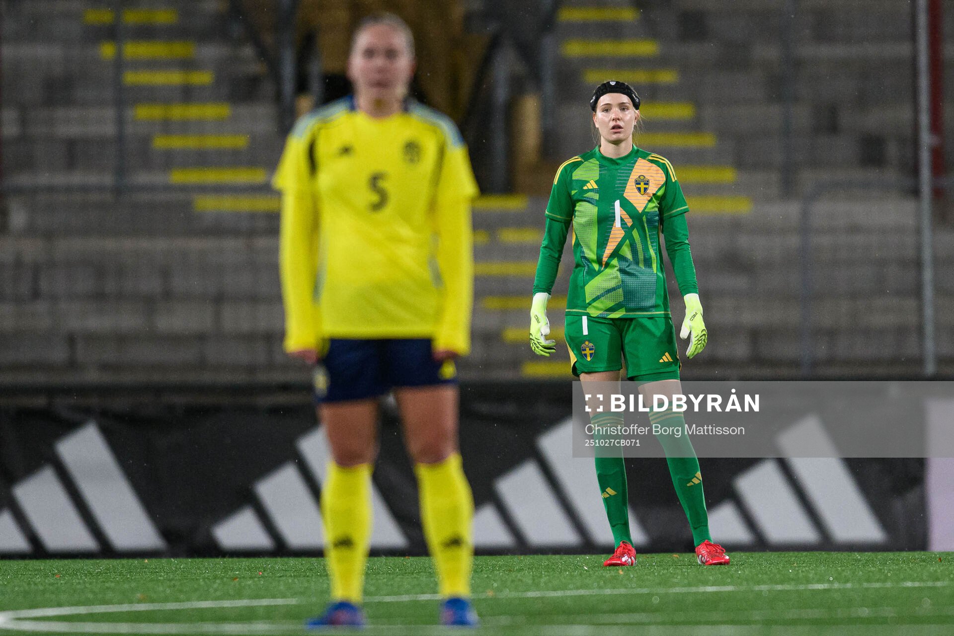 Goalkeeper Elvira Björklund of Sweden