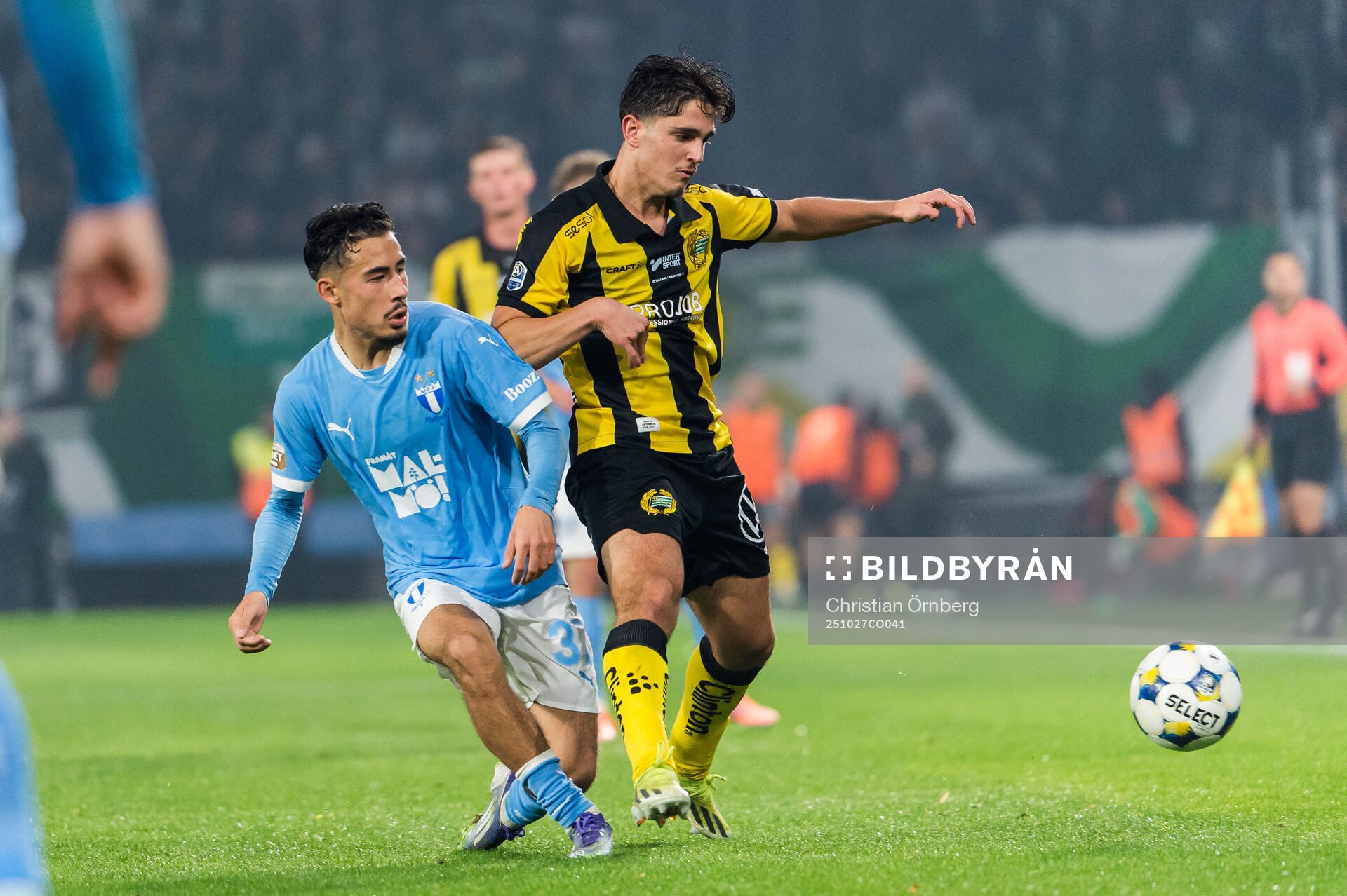 Malmö FFs Adrian Skogmar och Hammarbys Adrian Lahdo