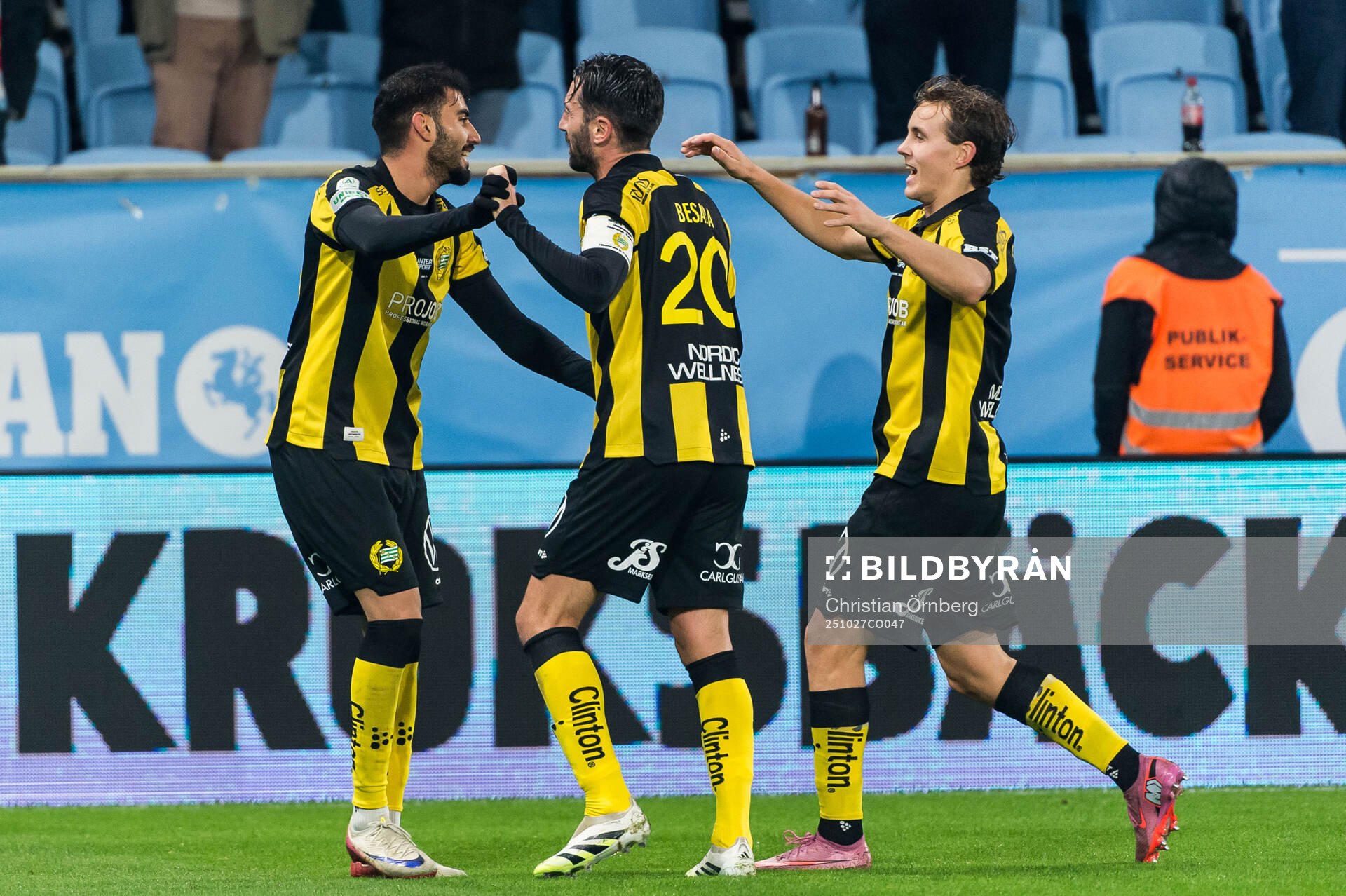 Hammarbys Montader Madjed, Nahir Besara och Hampus Skoglund