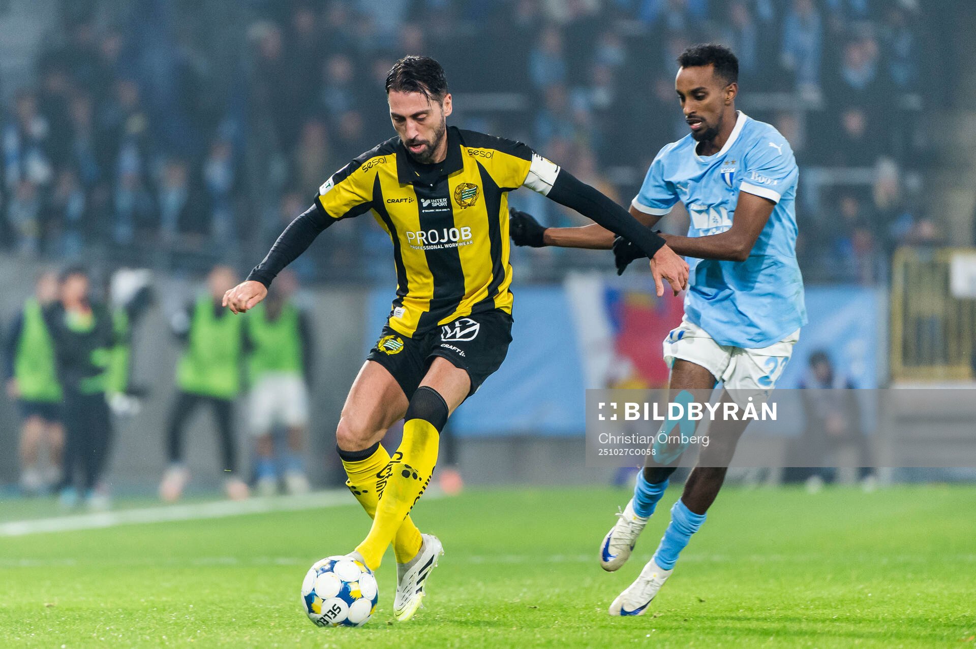 Hammarbys Nahir Besara och Malmö FFs Taha Ali