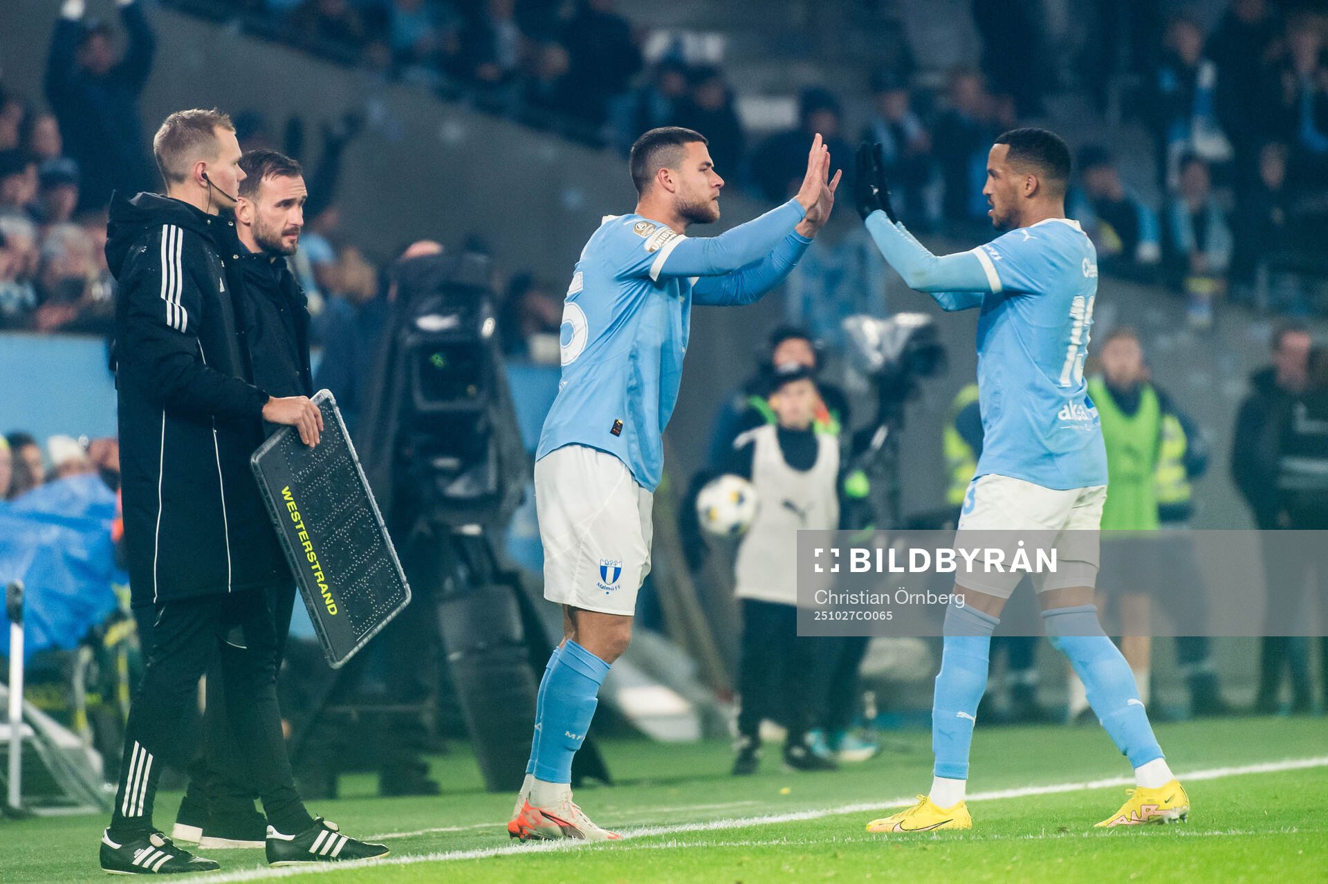 Malmö FFs Gabriel Busanello och Martin Olsson