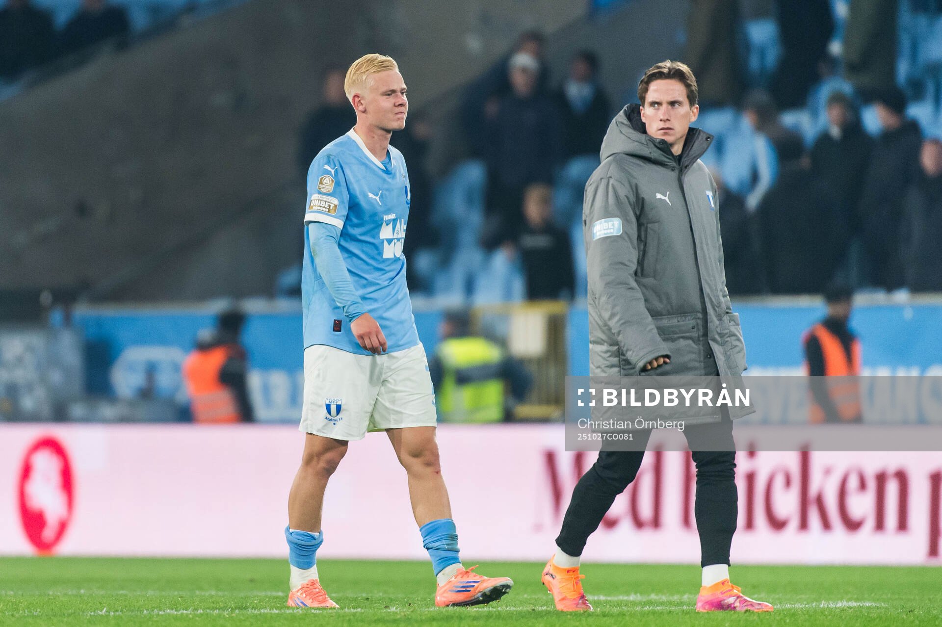 Malmö FFs Otto Rosengren och Johan Karlsson deppar