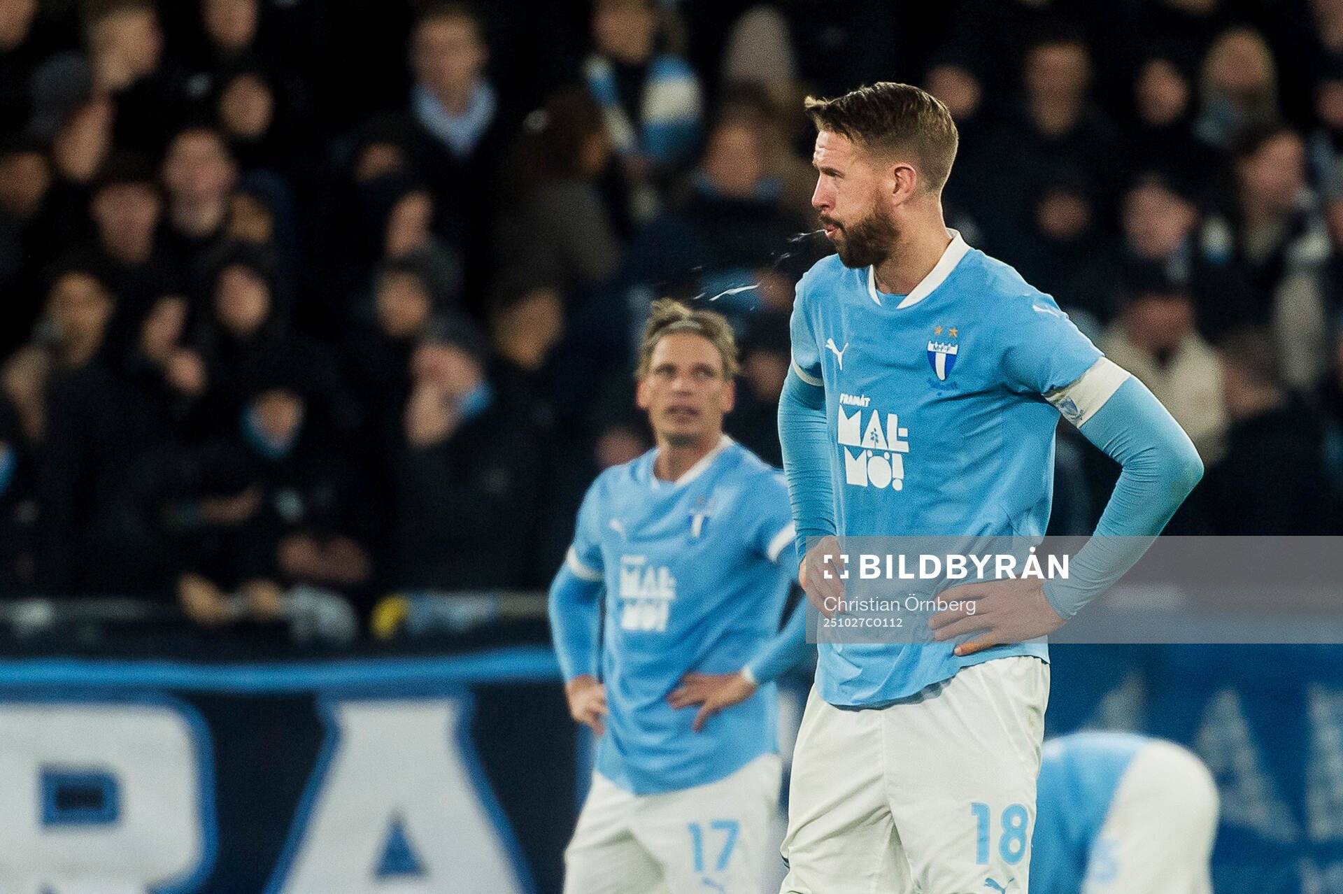 under fotbollsmatchen i Allsvenskan mellan Malmö FF och