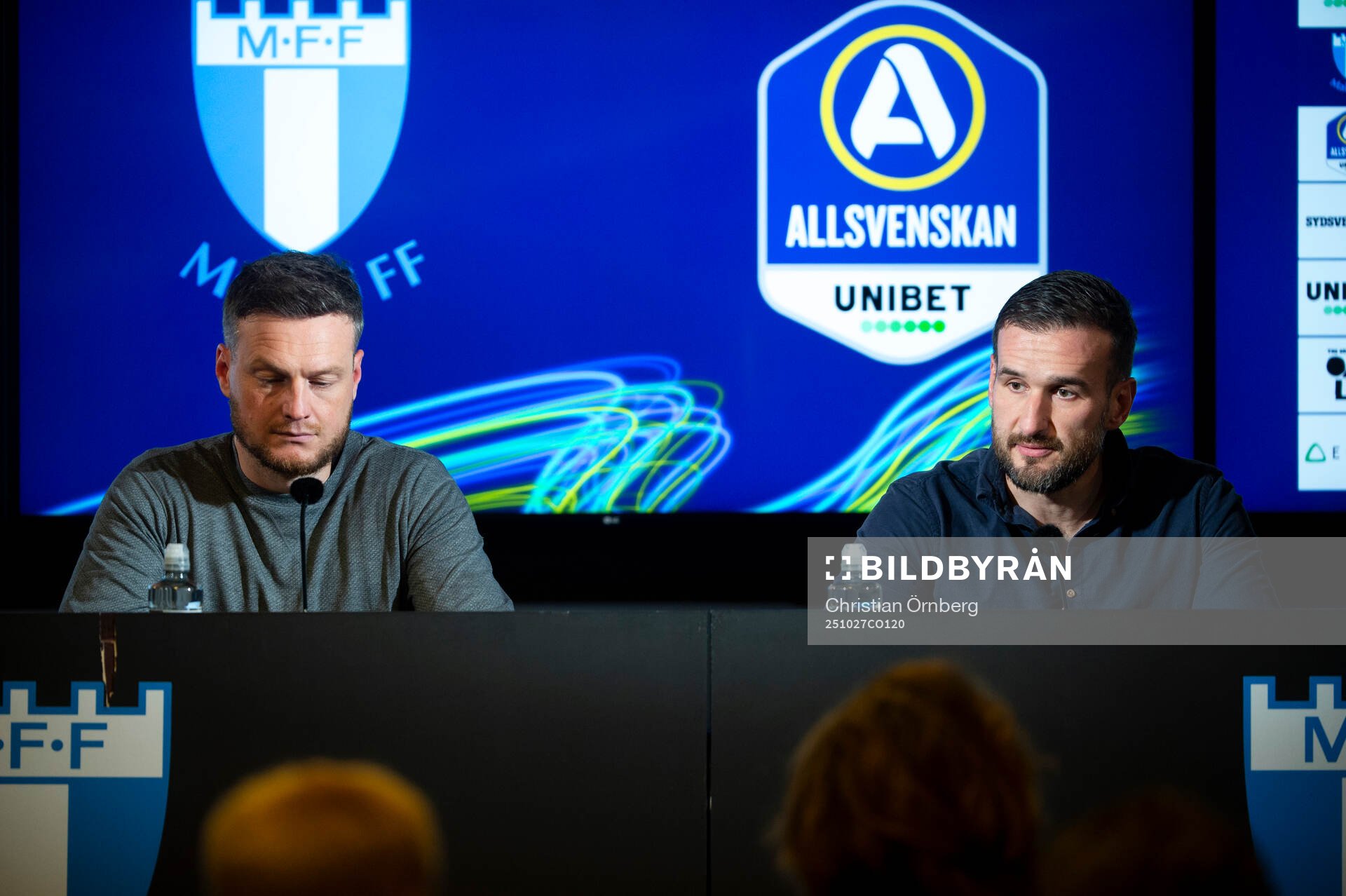 Hammarbys tränare Kim Hellberg  och Malmö FFs