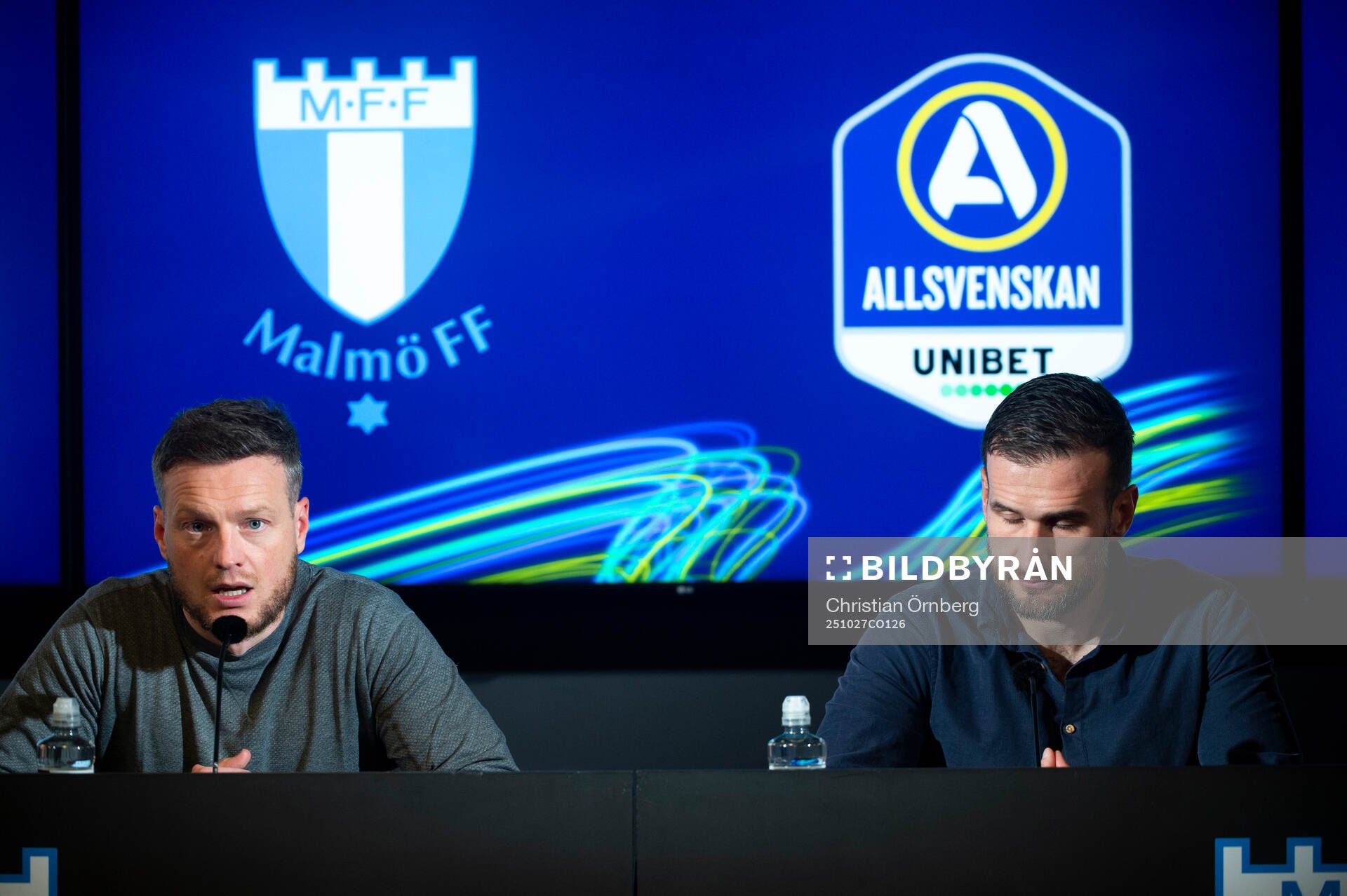 Hammarbys tränare Kim Hellberg och Malmö FFs