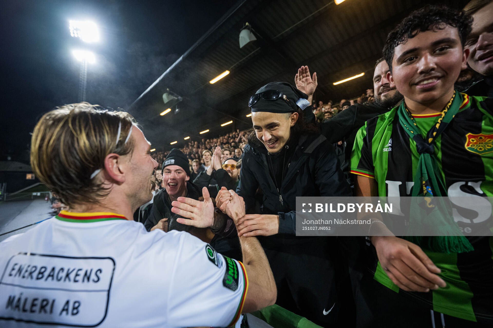 GAIS Amin Boudri jublar med August Wängberg