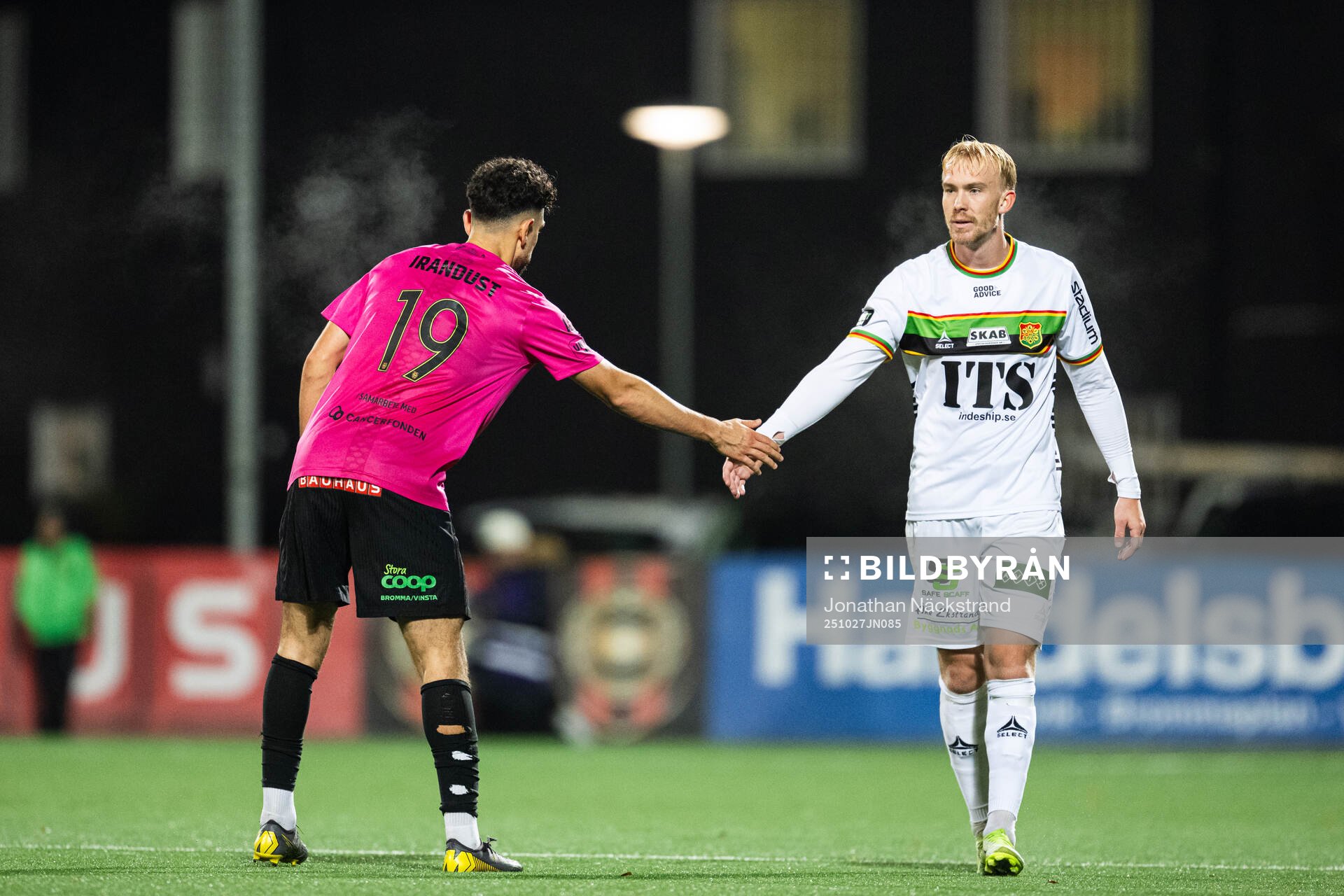 Brommapojkarnas Daleho Irandust och GAIS Robin Wendin