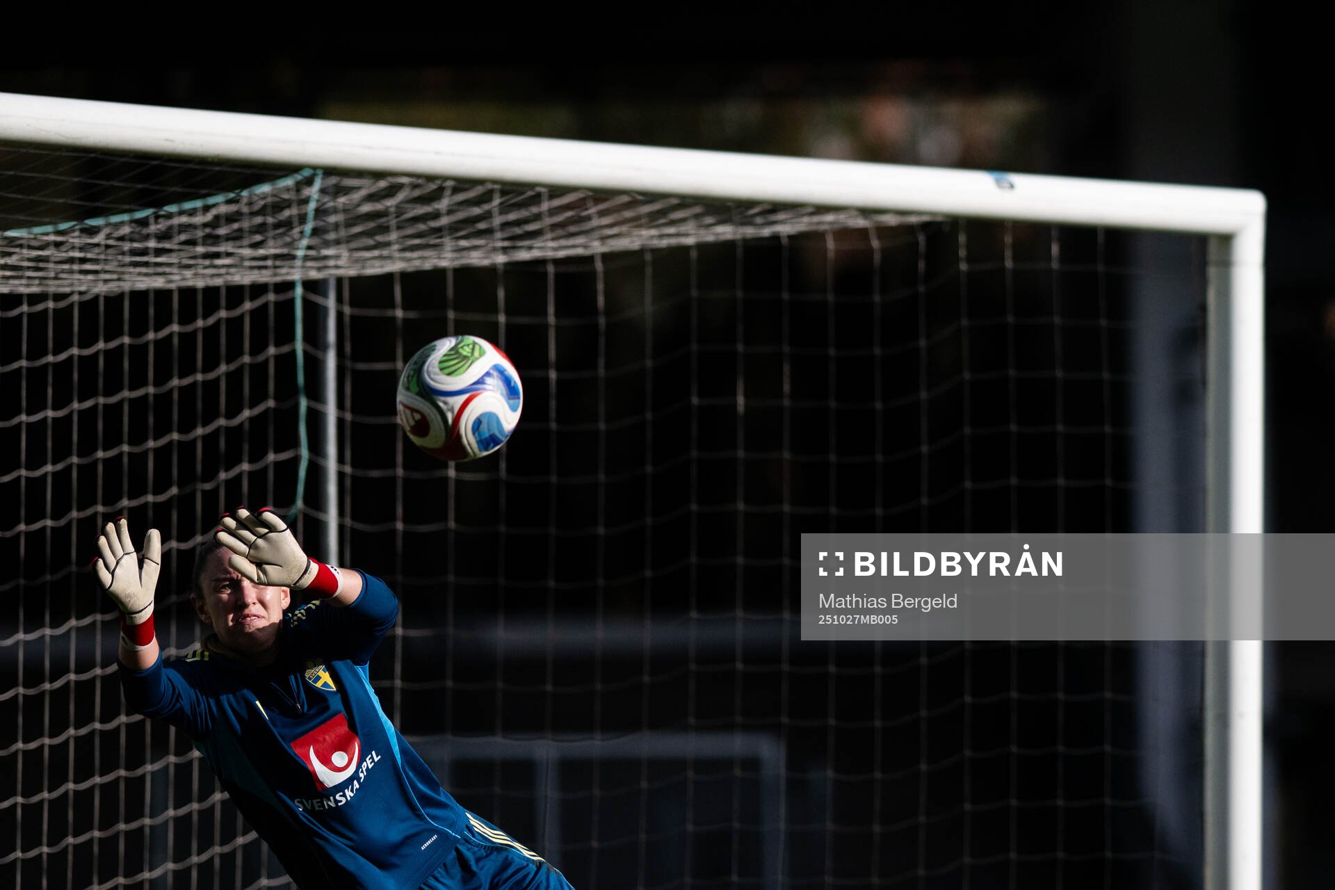 Goalkeeper Moa Öhman of the Swedish women's national