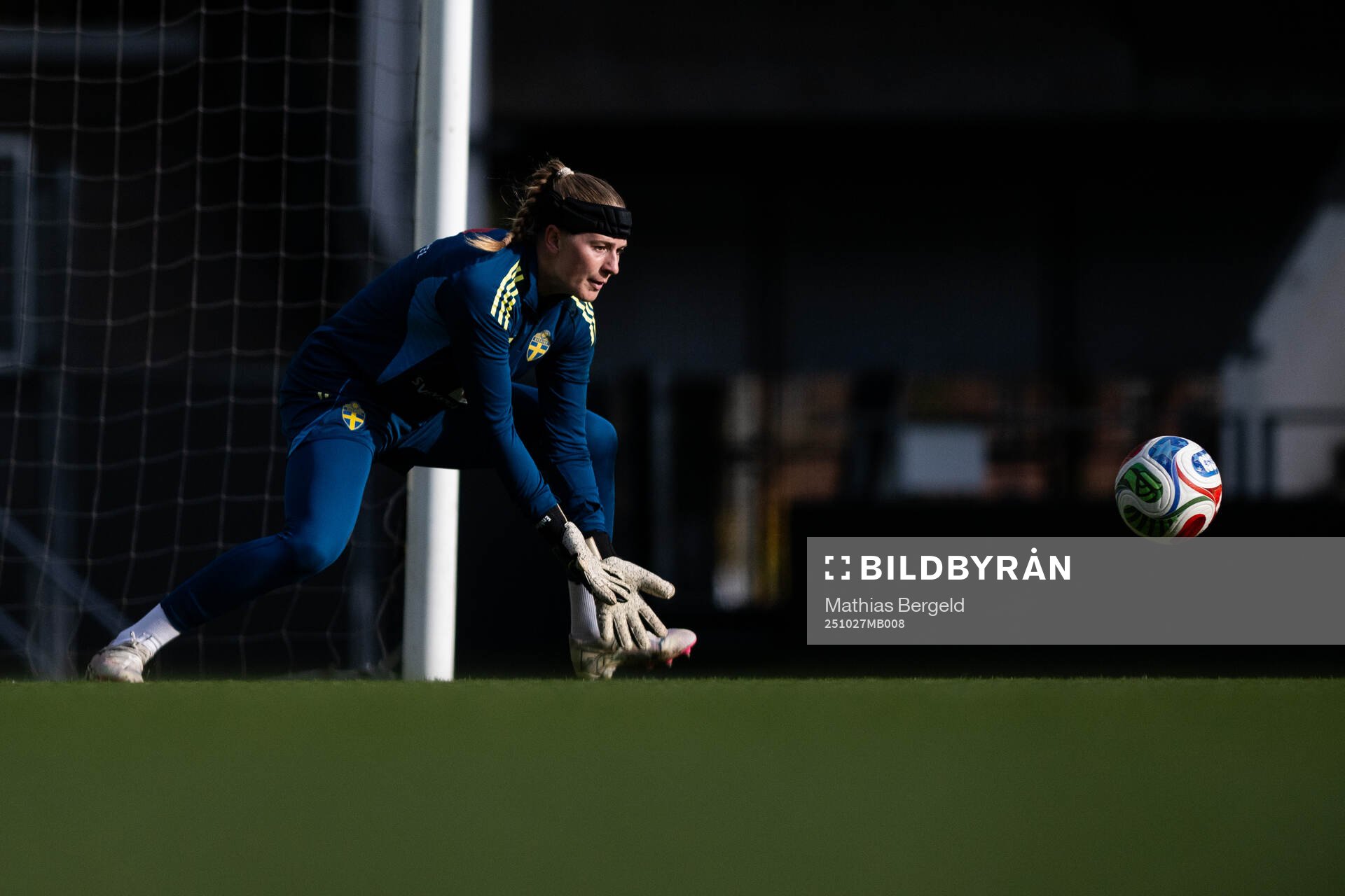 Goalkeeper Tove Enblom of the Swedish women's national