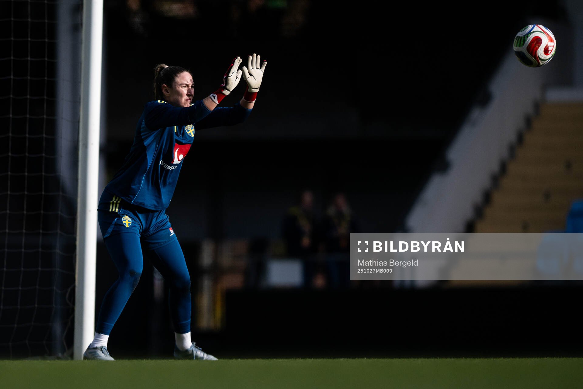 Goalkeeper Moa Öhman of the Swedish women's national