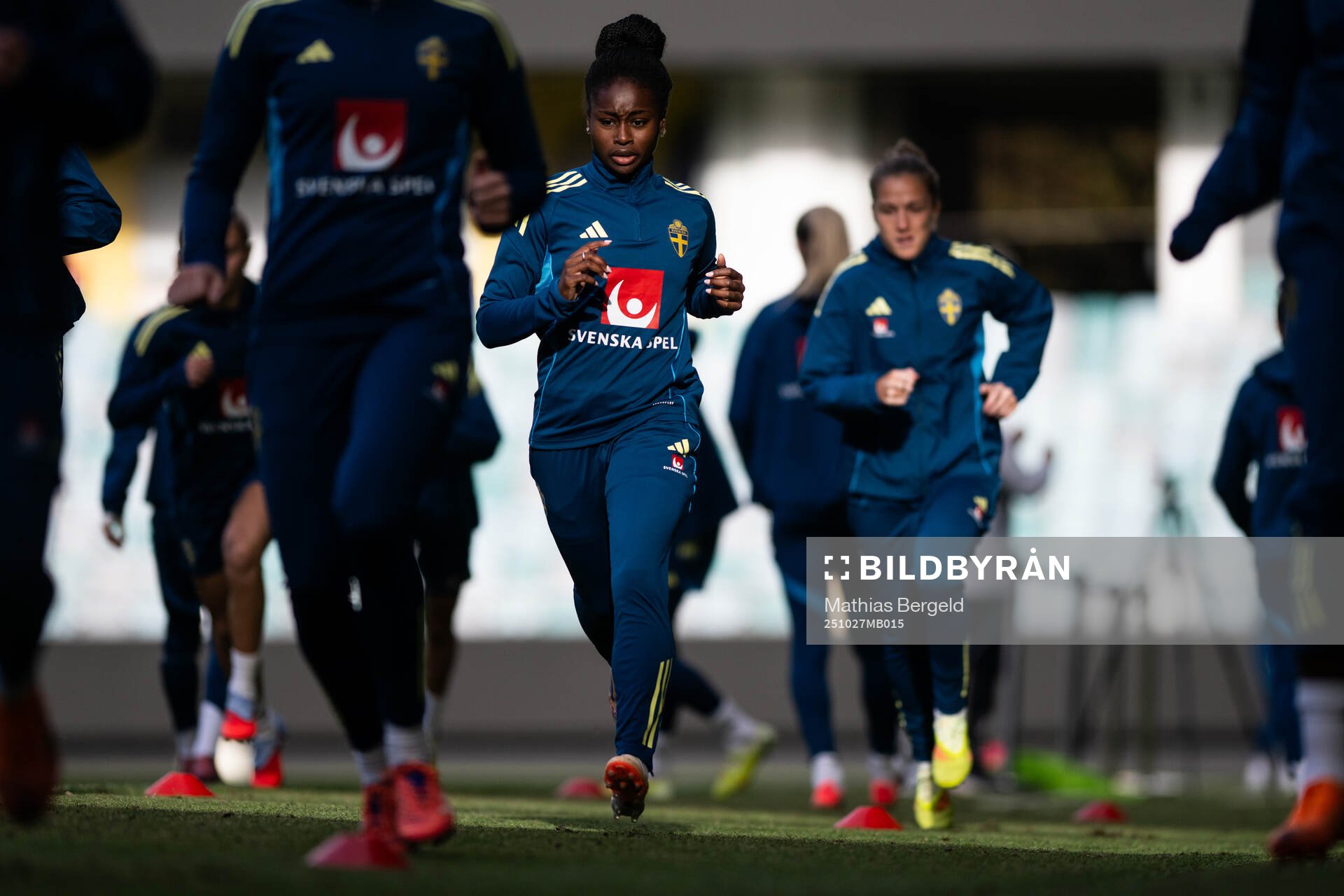 Monica Jusu Bah of the Swedish women's national football