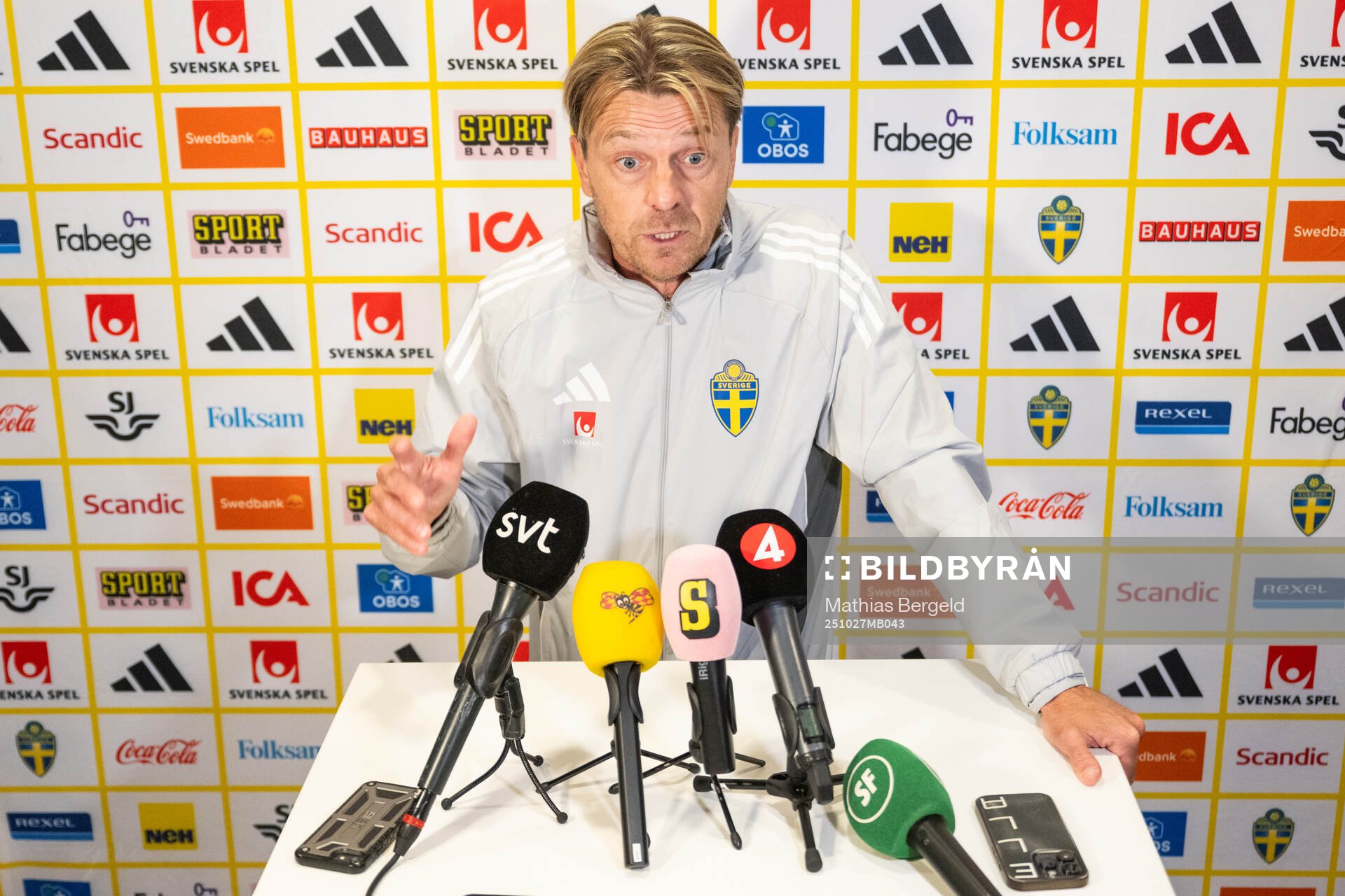 Head coach Tony Gustavsson of the Swedish women's national