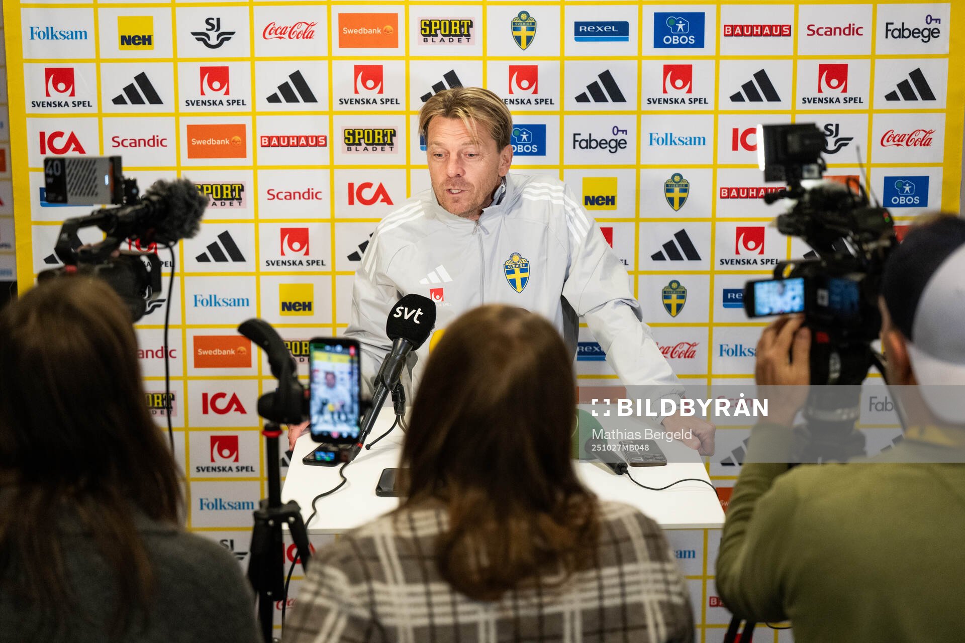 Head coach Tony Gustavsson of the Swedish women's national