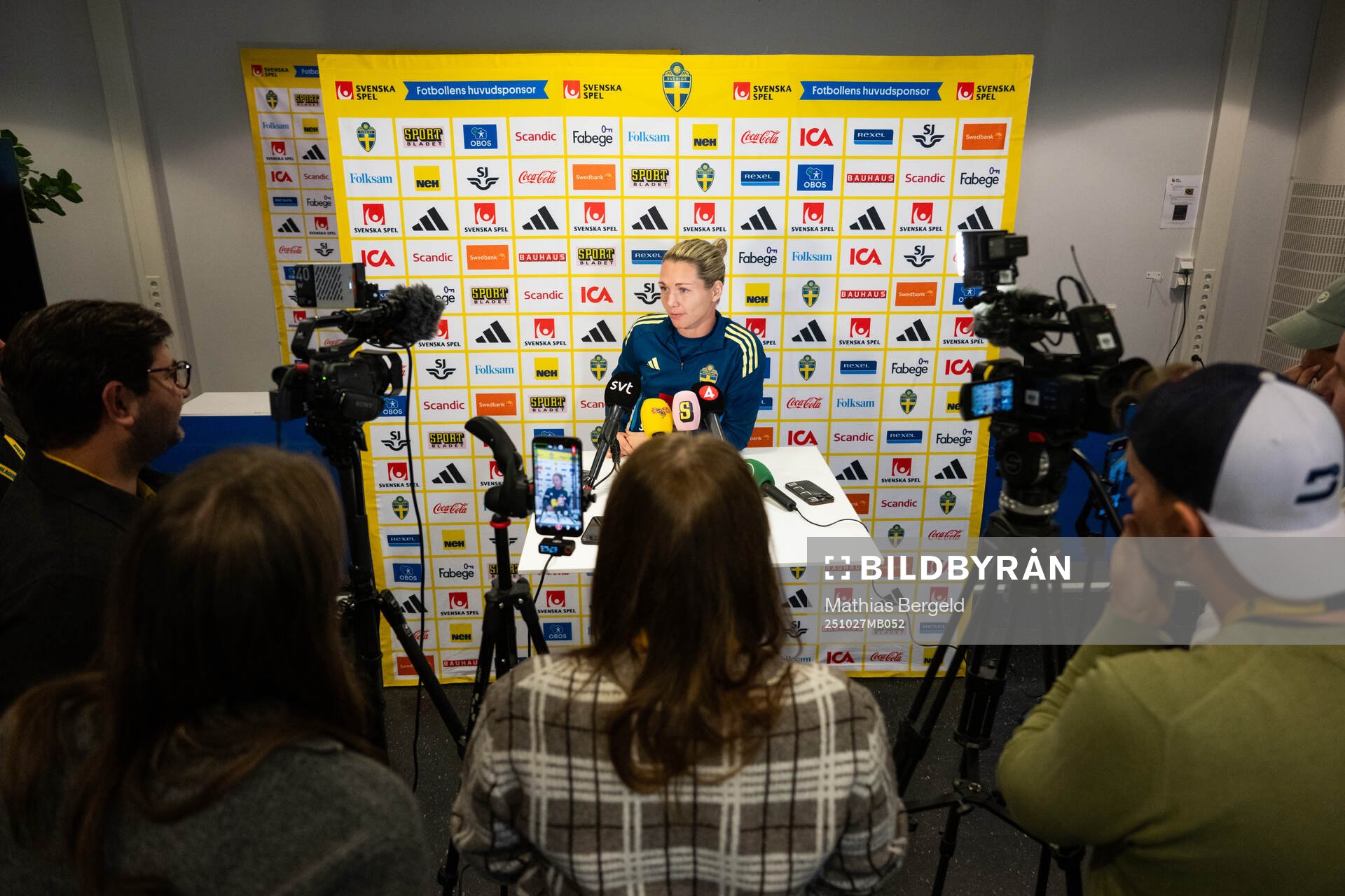 Goalkeeper Jennifer Falk of the Swedish women's national