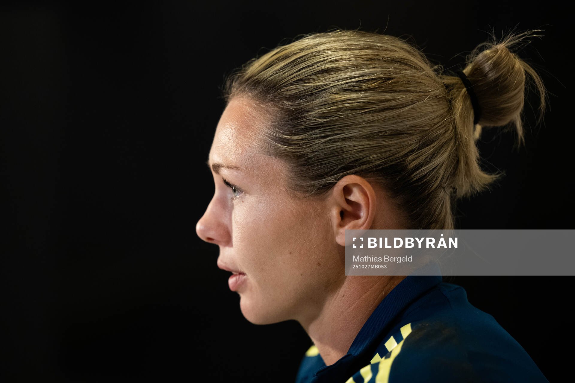Goalkeeper Jennifer Falk of the Swedish women's national