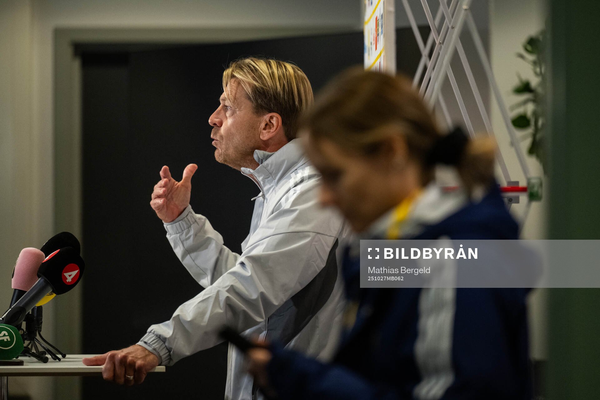 Head coach Tony Gustavsson of the Swedish women's national