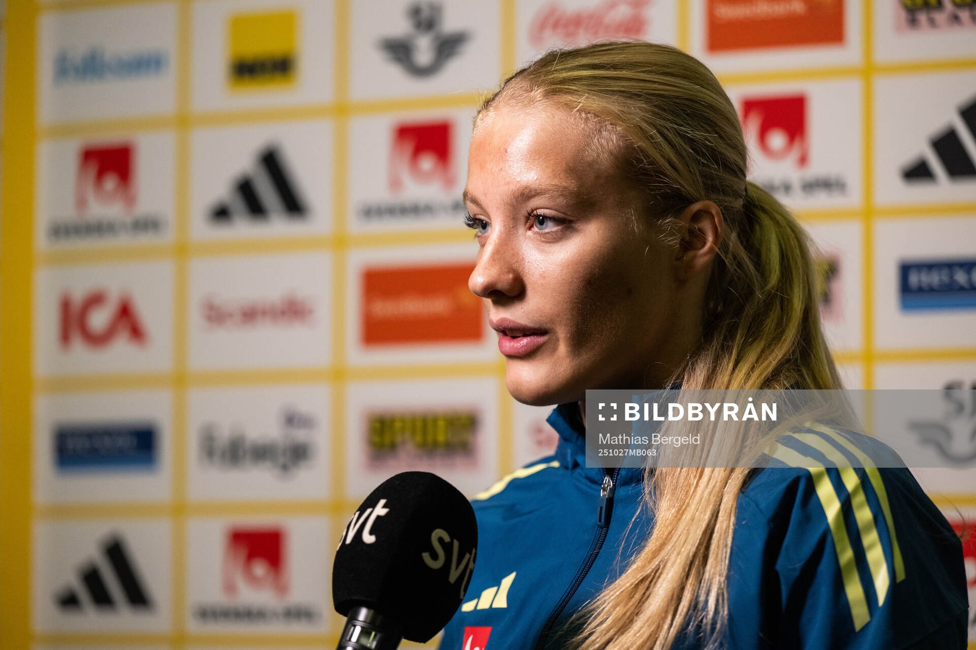 Smilla Holmberg of the Swedish women's national football