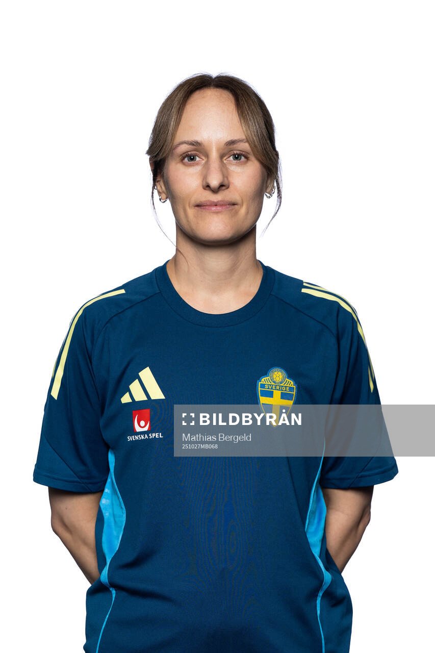 Press officer Lisa Eskils of the Swedish women's national