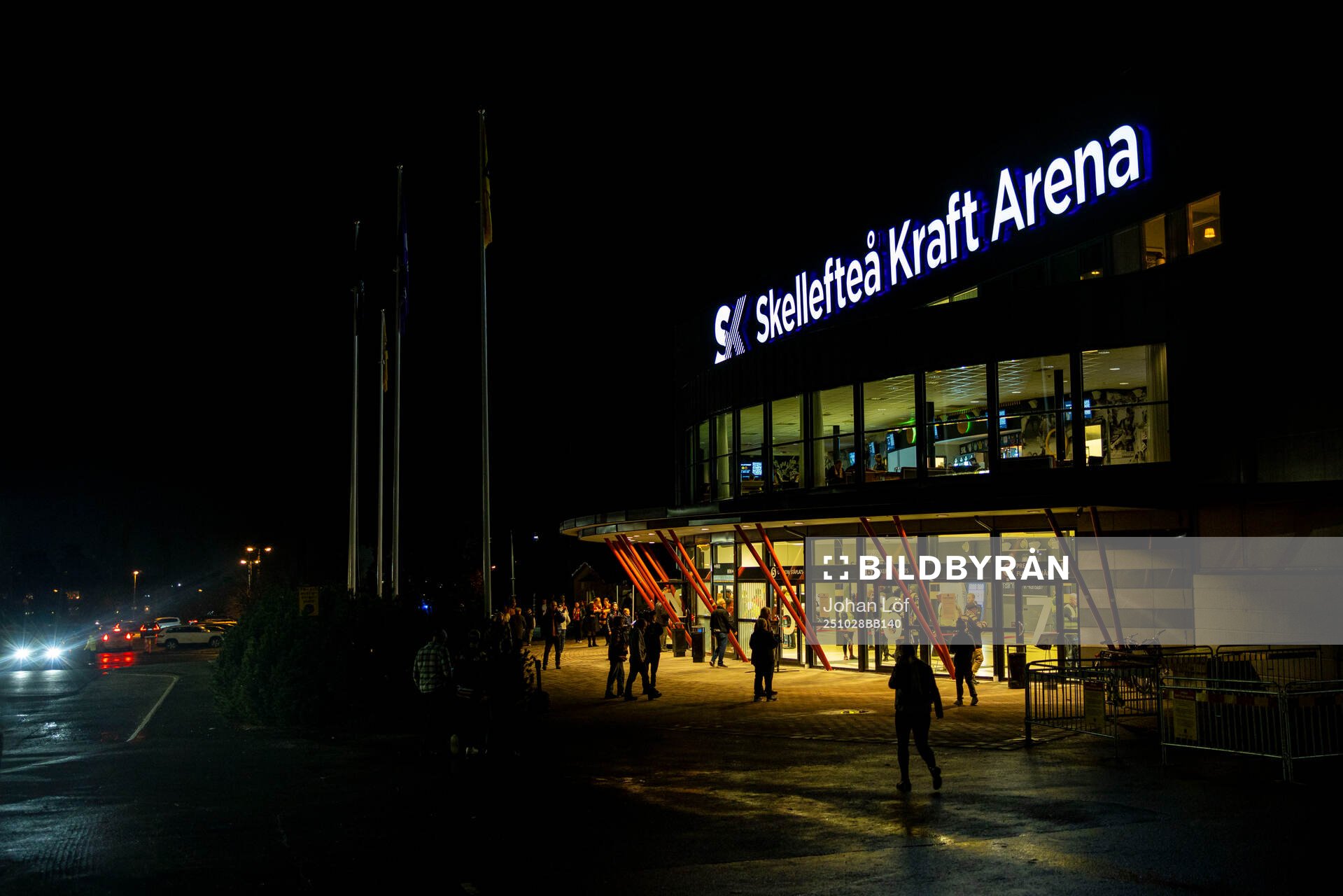 Skellefteå kraft arena innan ishockeymatchen i SHL mellan