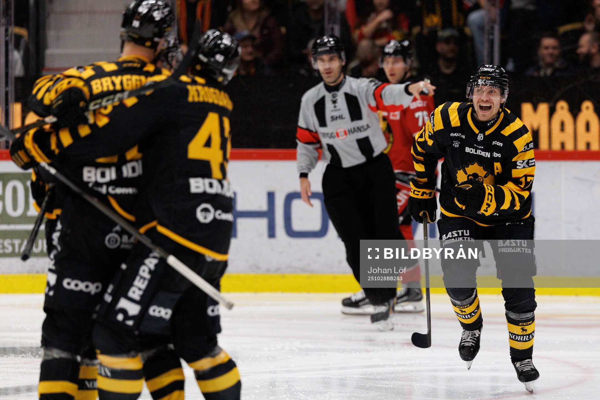 Skellefteås Pär Lindholm jublar