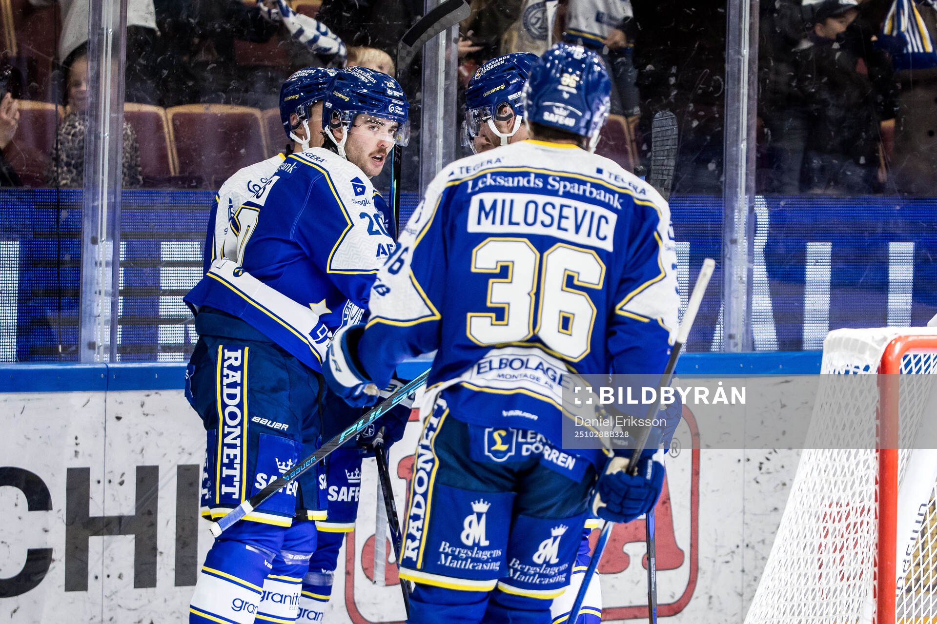 Leksands Nolan Stevens jublar