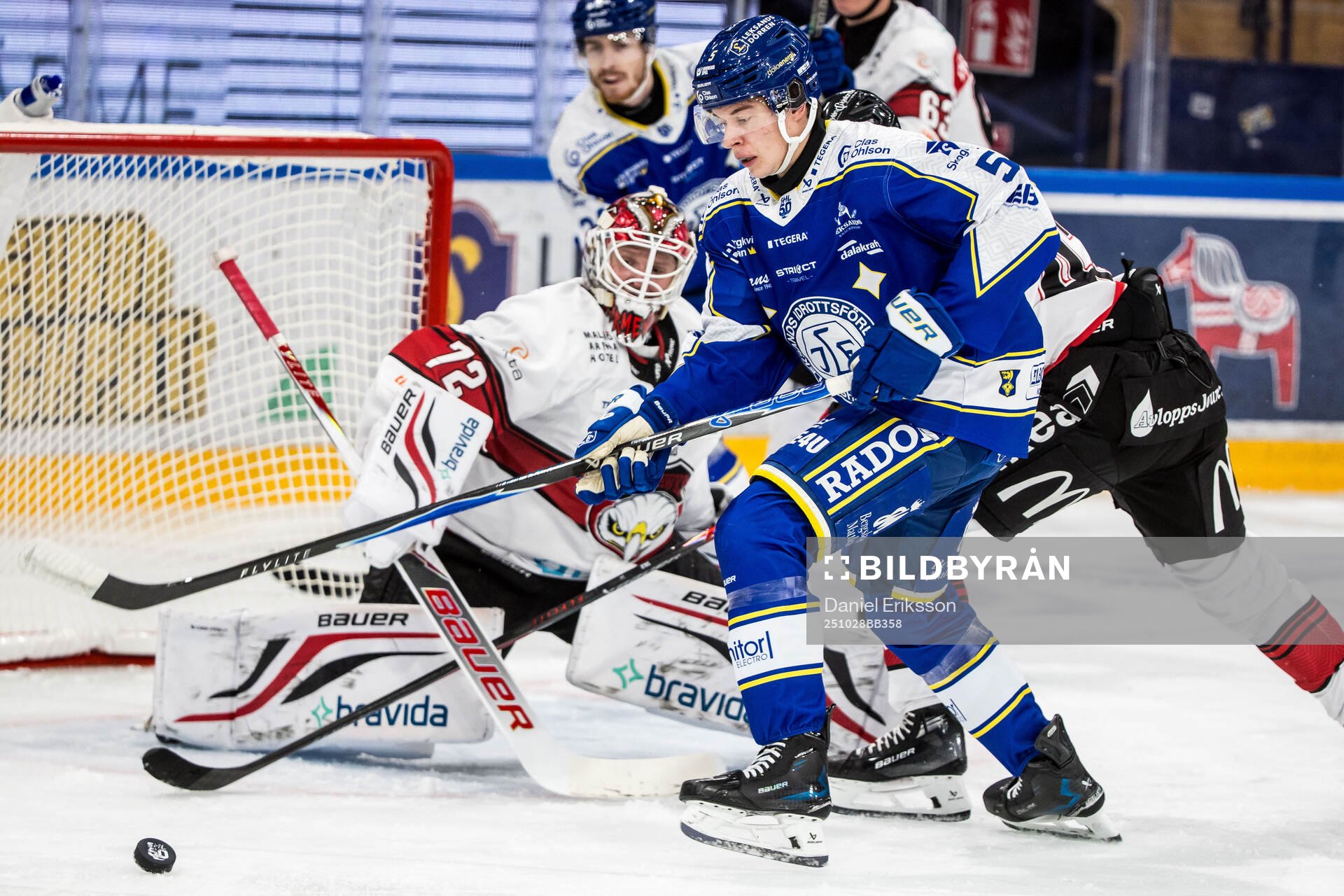 Malmö Redhawks målvakt Daniel Marmenlind och Leksands