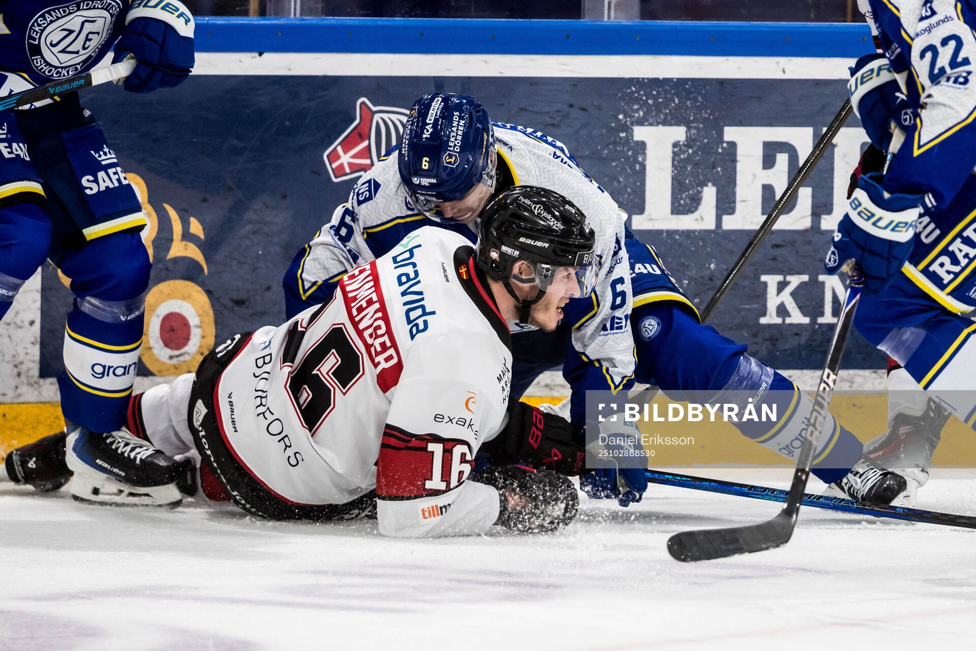 Malmö Redhawks Maximilian Eisenmenger och Leksands