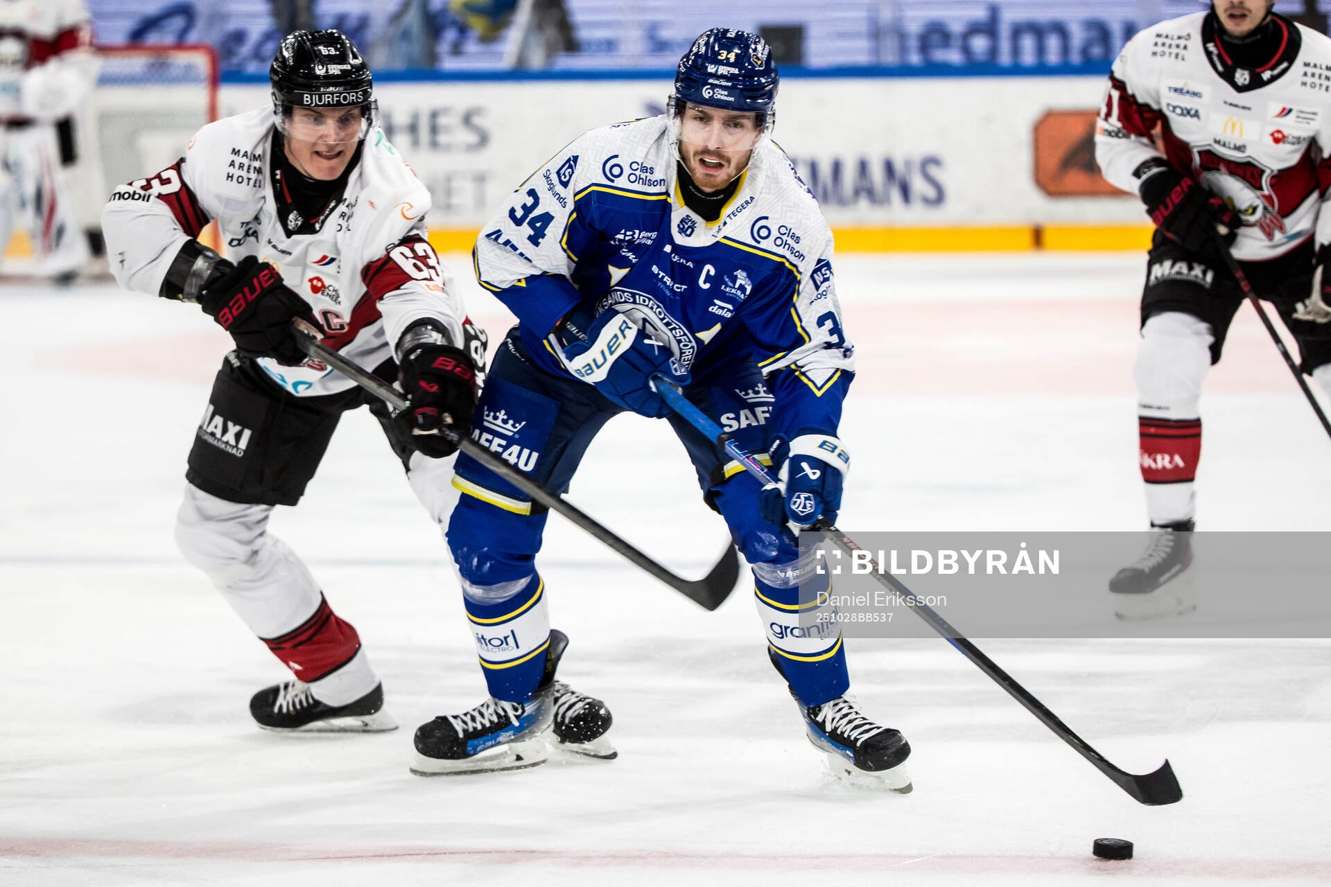 Malmö Redhawks Fredrik Händemark och Leksands Peter