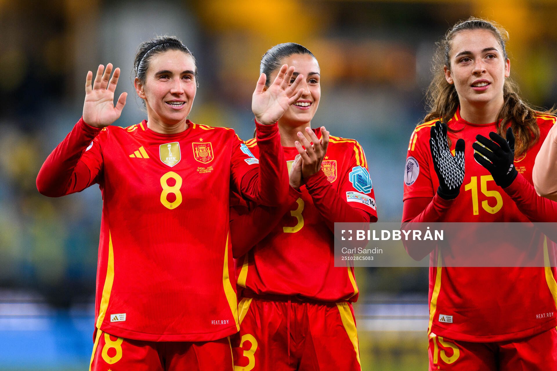 Mariona Caldentey, Jana Fernández Velasco and Lucia