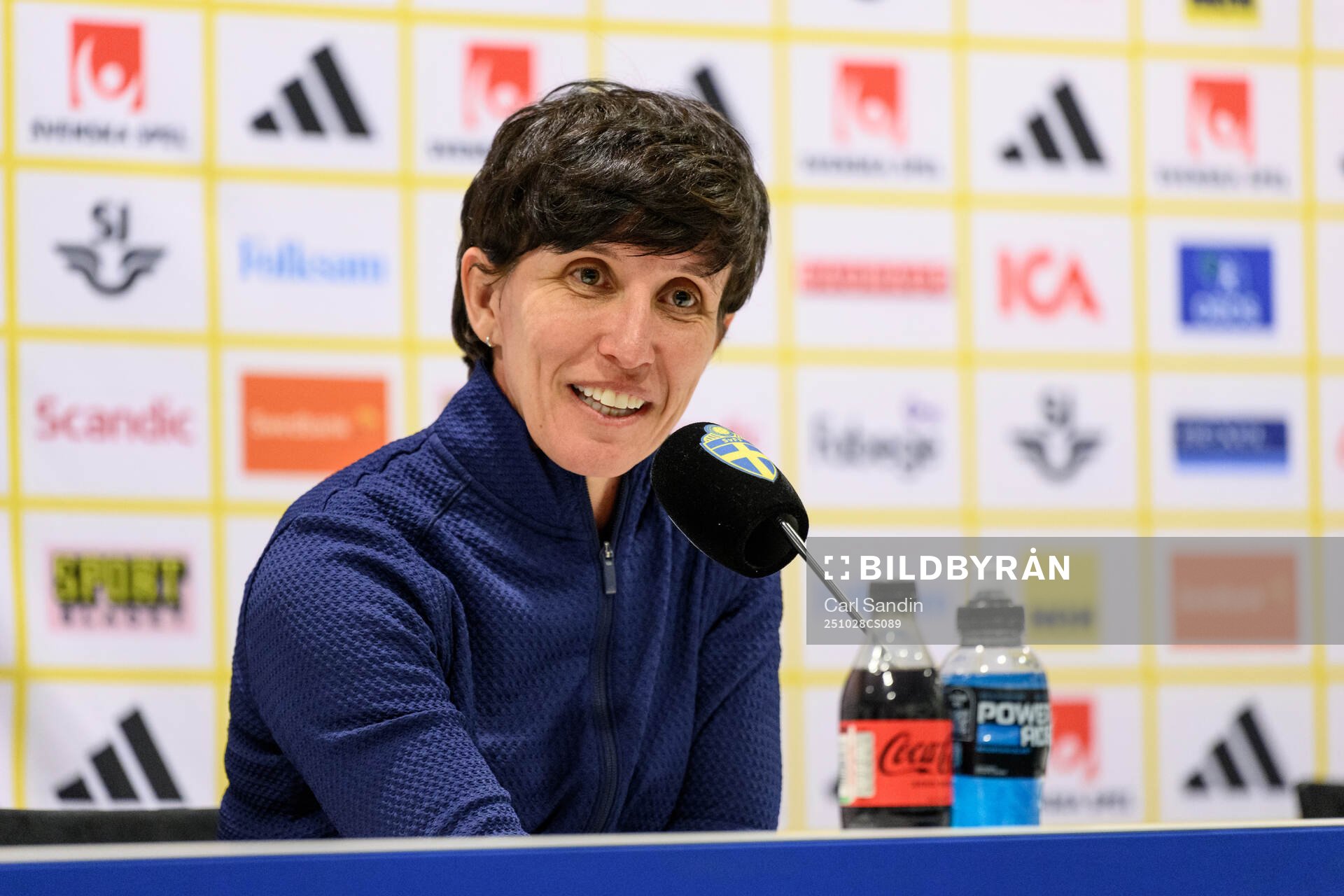 Head coach Sonia Bermudez of Spain at a press conference