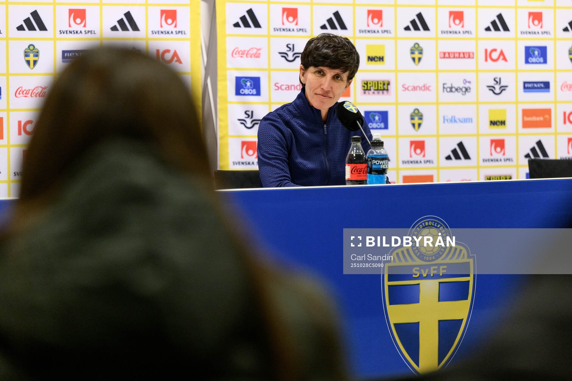 Head coach Sonia Bermudez  of Spain at a press conference