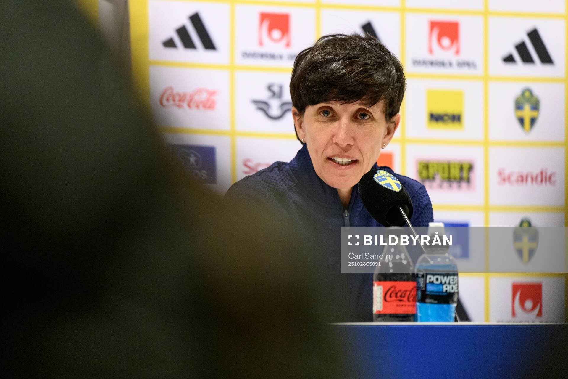 Head coach Sonia Bermudez of Spain at a press conference