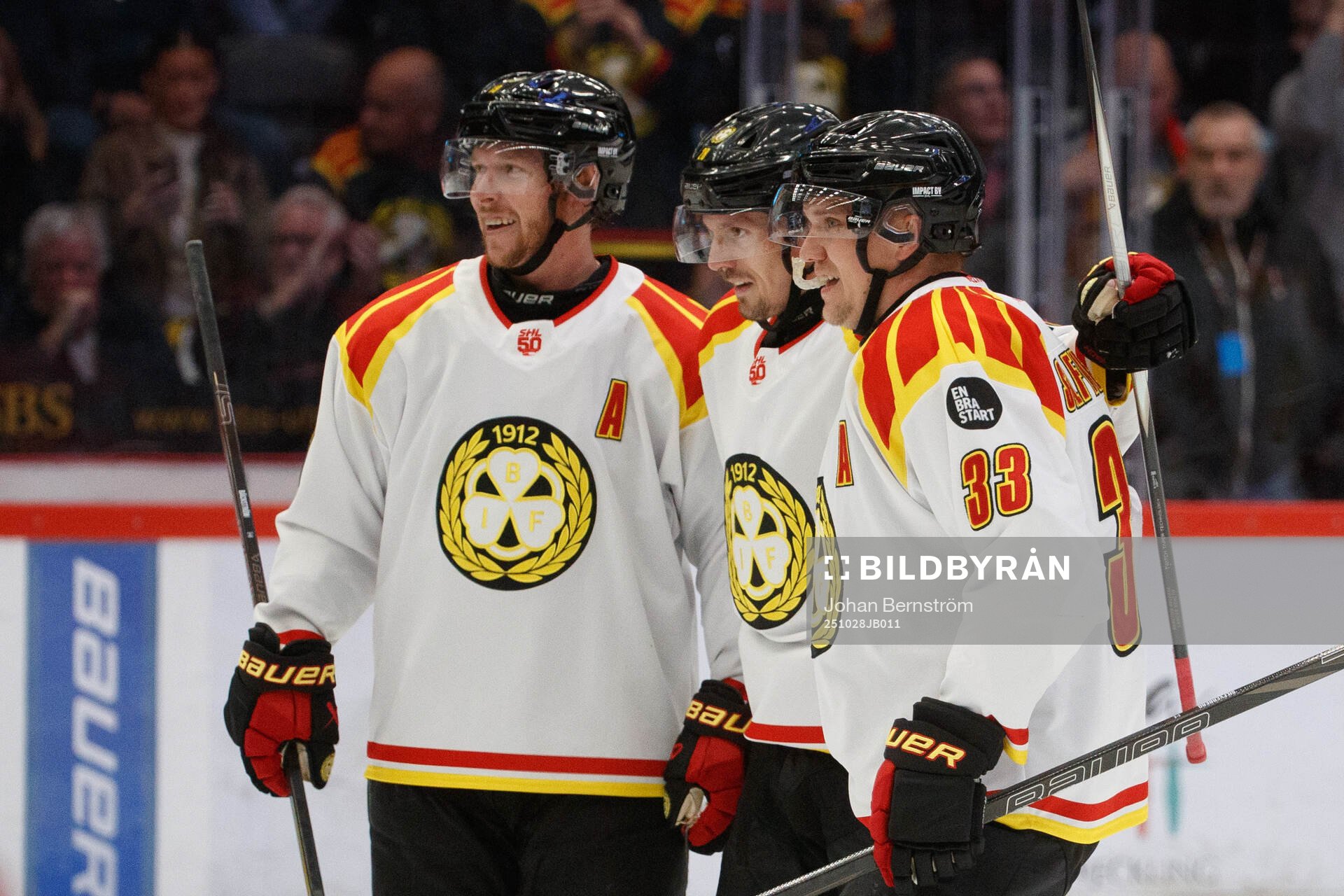 Brynäs Nicklas Bäckström , Johannes Kinnvall och Jakob