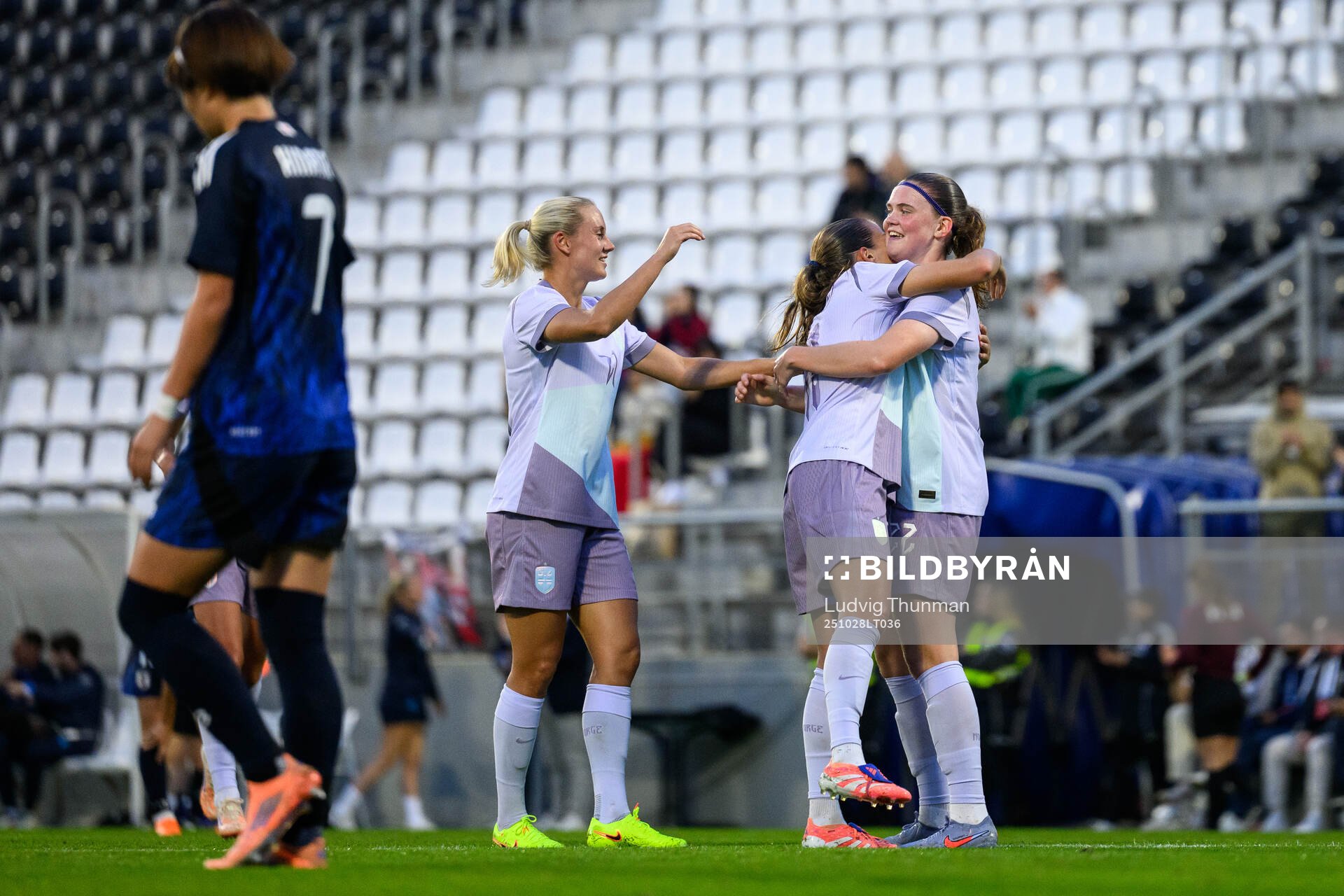 Signe Gaupset and Guro Reiten of Norway celebrate