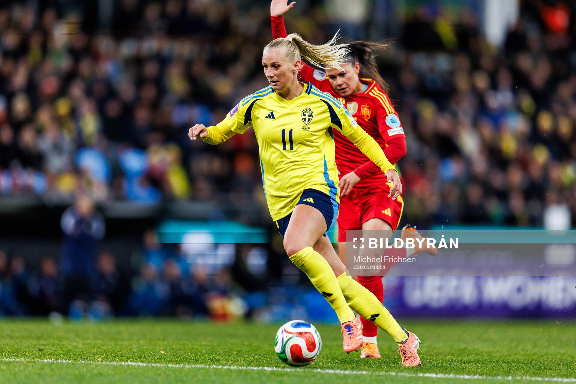 Stina Blackstenius of Sweden