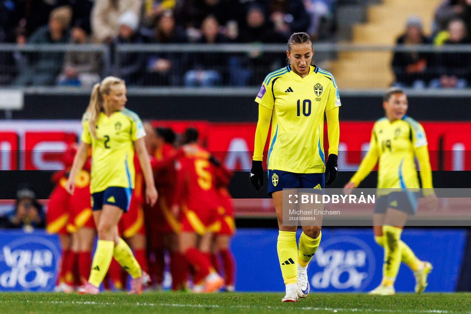 Rosa Kafaji of Sweden looks dejected
