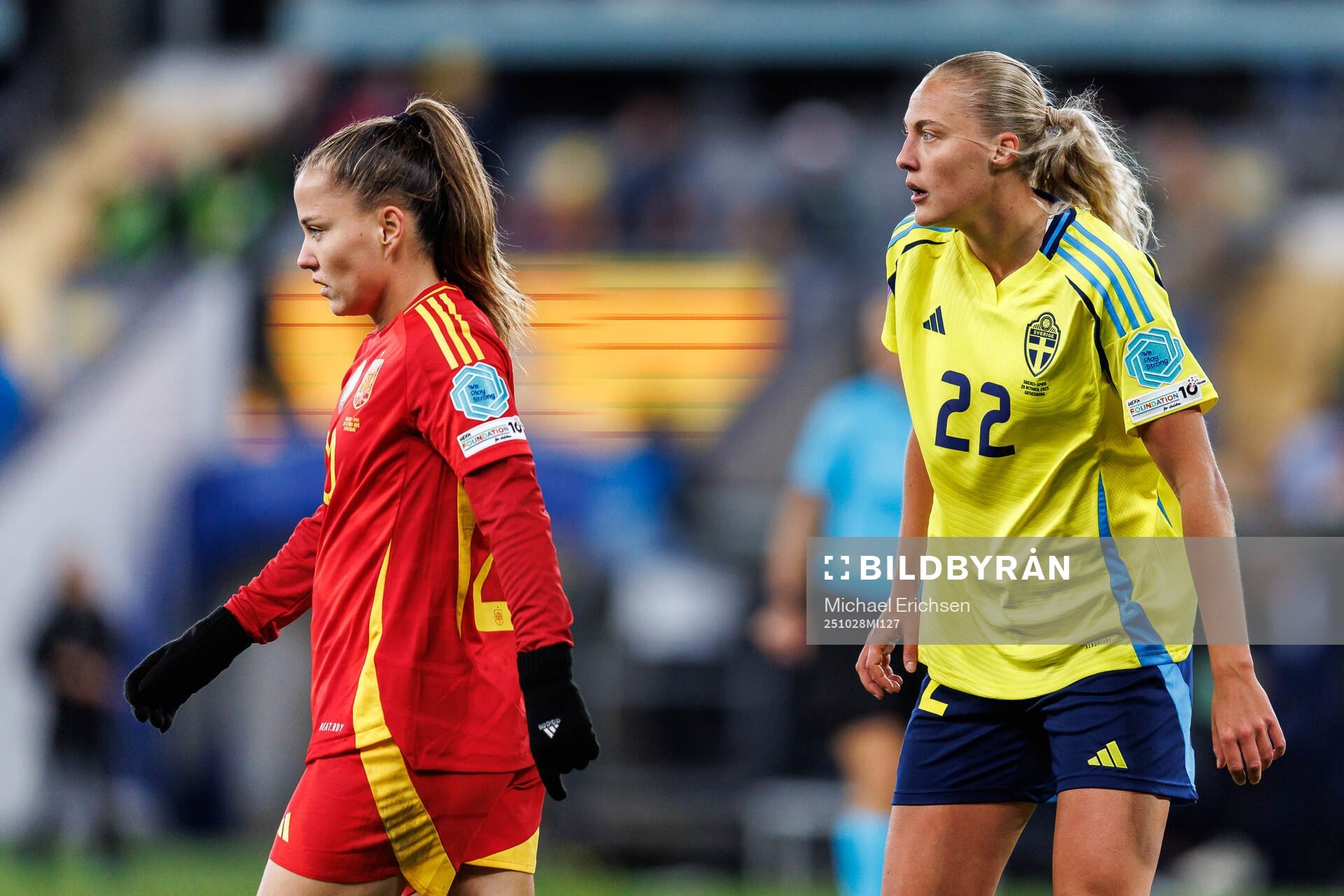 Claudia Pina of Spain and Elma Junttila Nelhage of Sweden