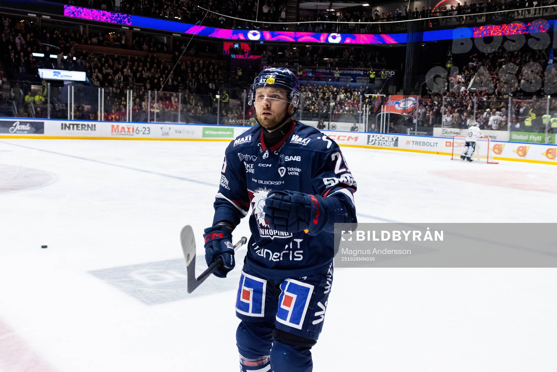 Linköpings Robin Kovacs jublar