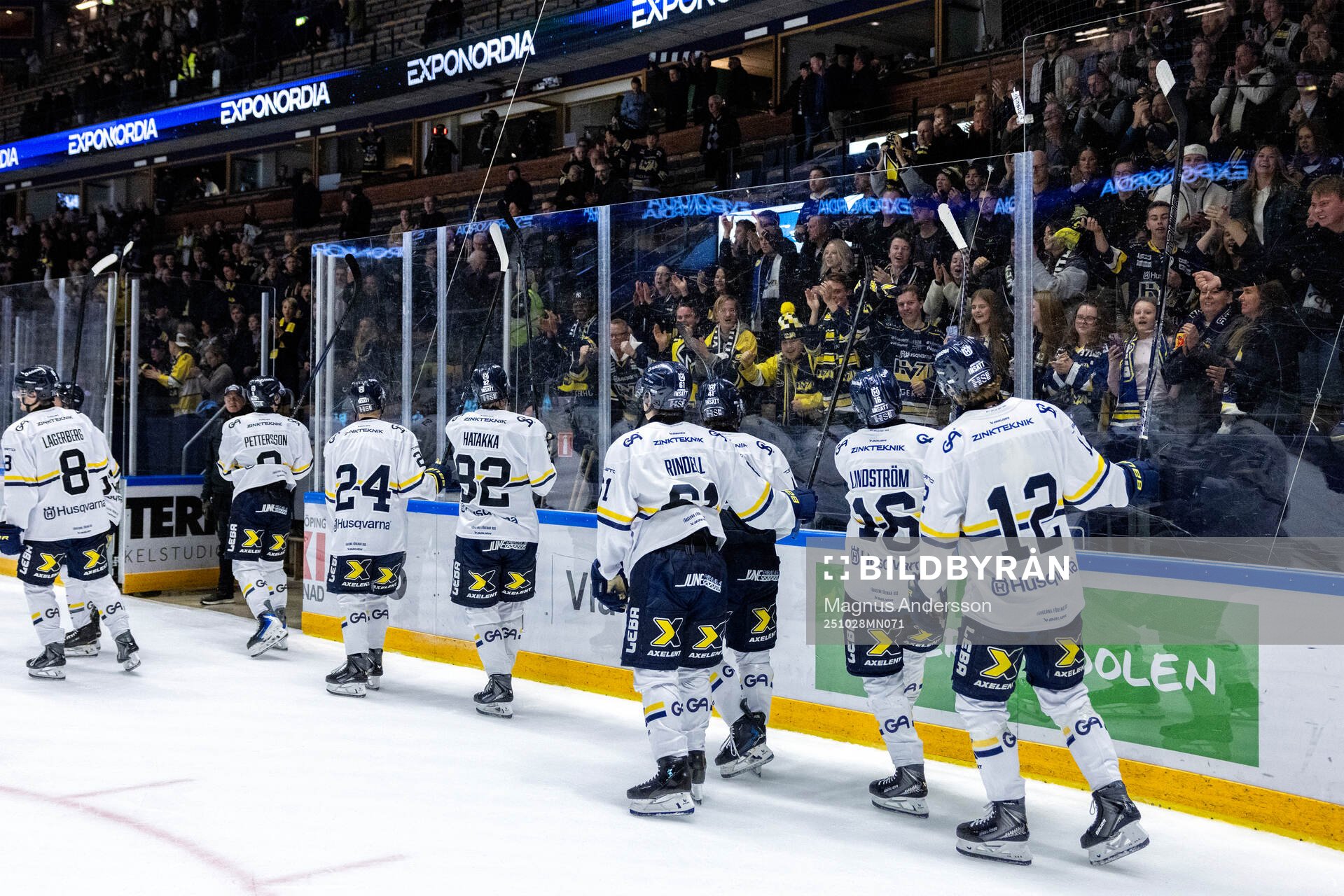 HV71s spelare jublar