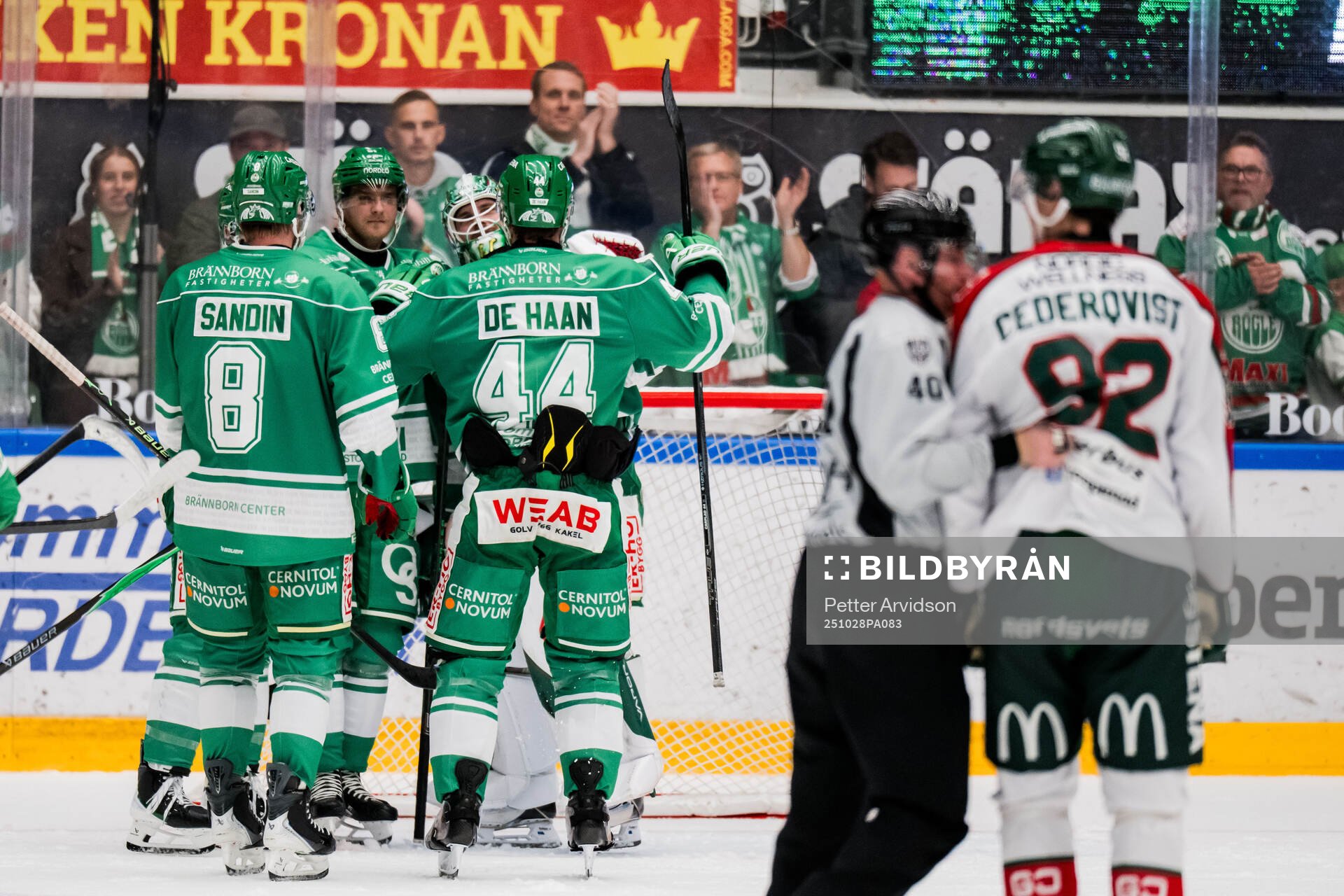 Rögles målvakt Christoffer Rifalk och Calvin De Haan