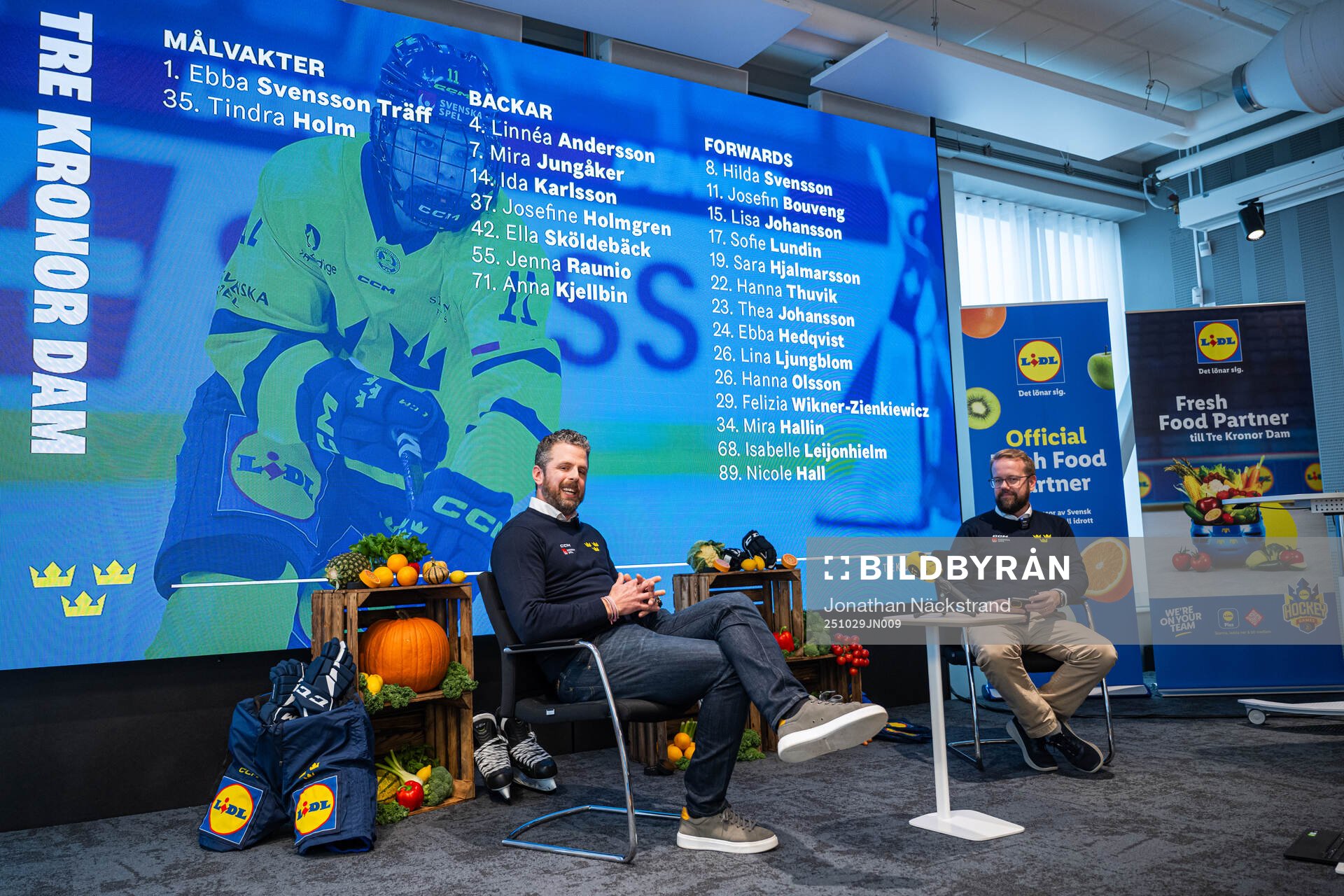Tre Kronor dams förbundskapten Ulf Lundberg