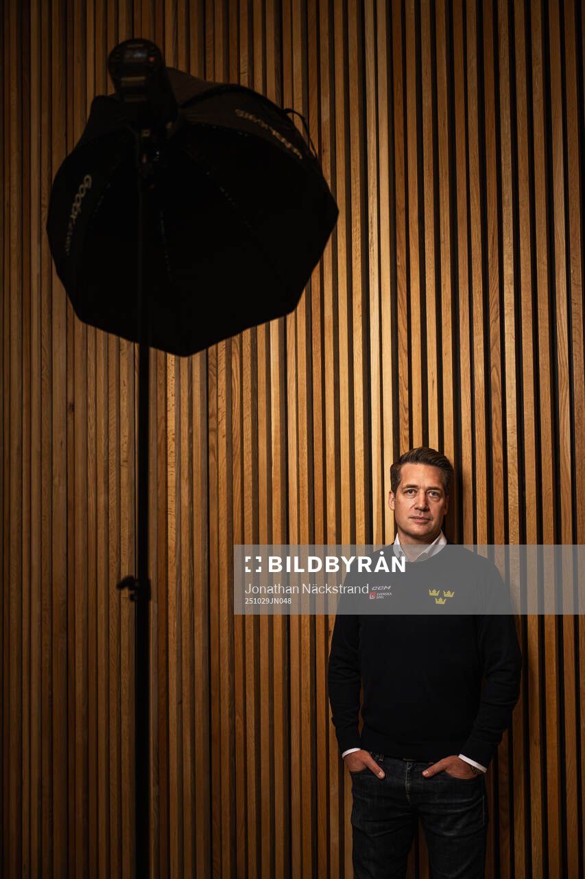 Tre Kronor herrs förbundskapten Sam Hallam